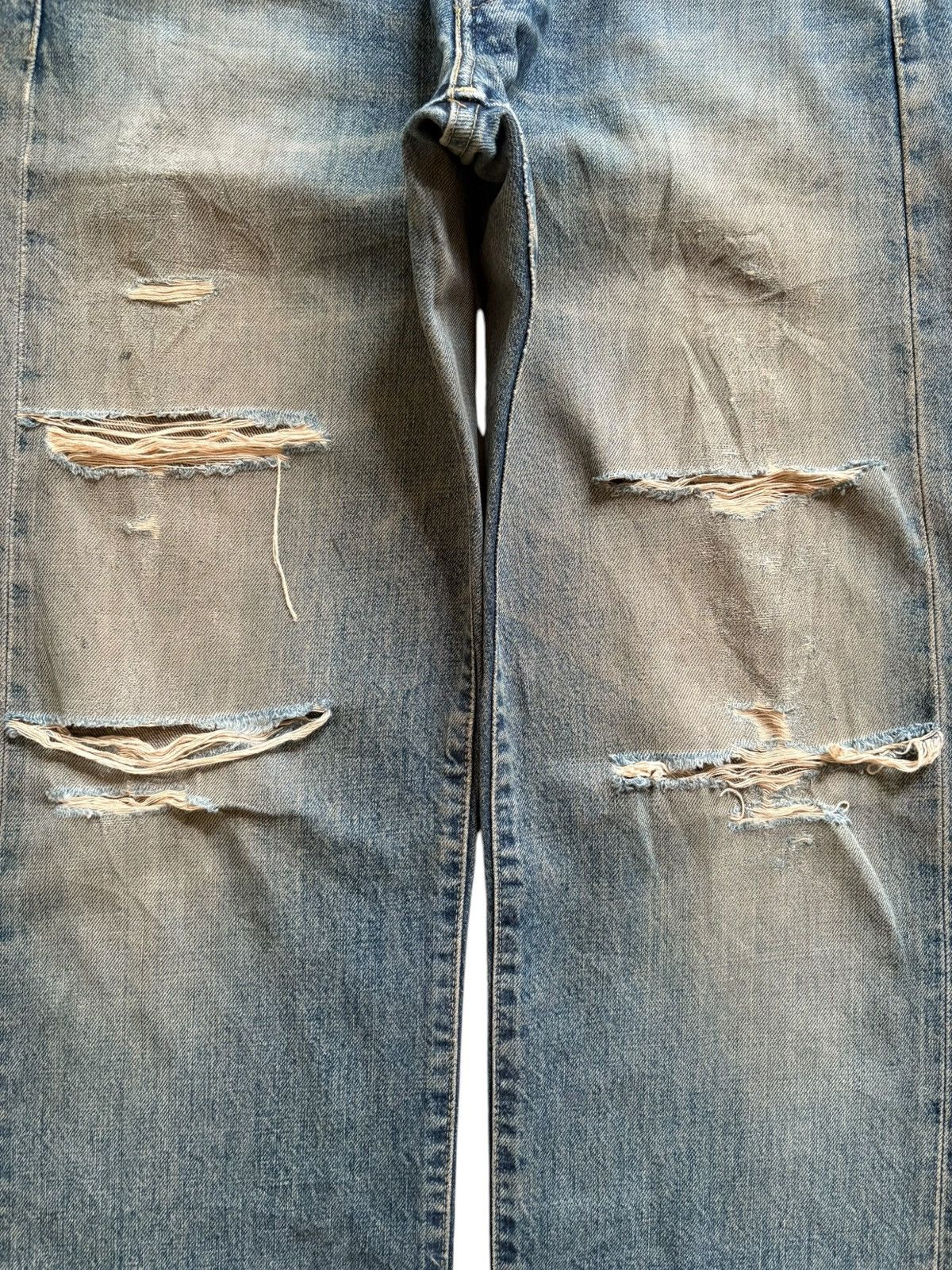 Levi's Vintage 80s Levis 503B Big E Selvedge Rusty Wash Baggy Jean Size US 28 / EU 44 - 6 Thumbnail