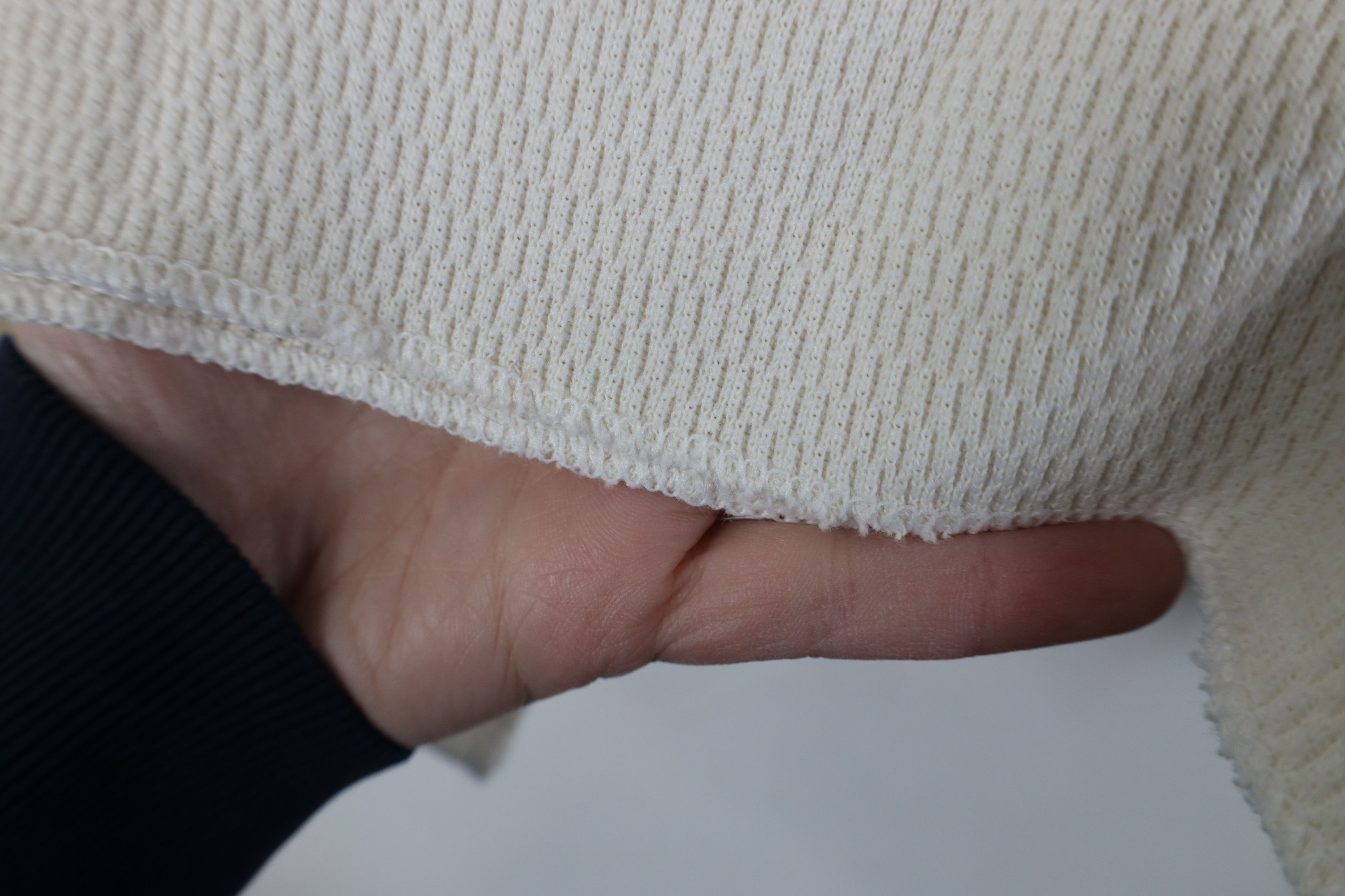 Vintage Vintage 90s Streetwear Waffle Knit Long Sleeve T-Shirt Size US S / EU 44-46 / 1 - 6 Thumbnail