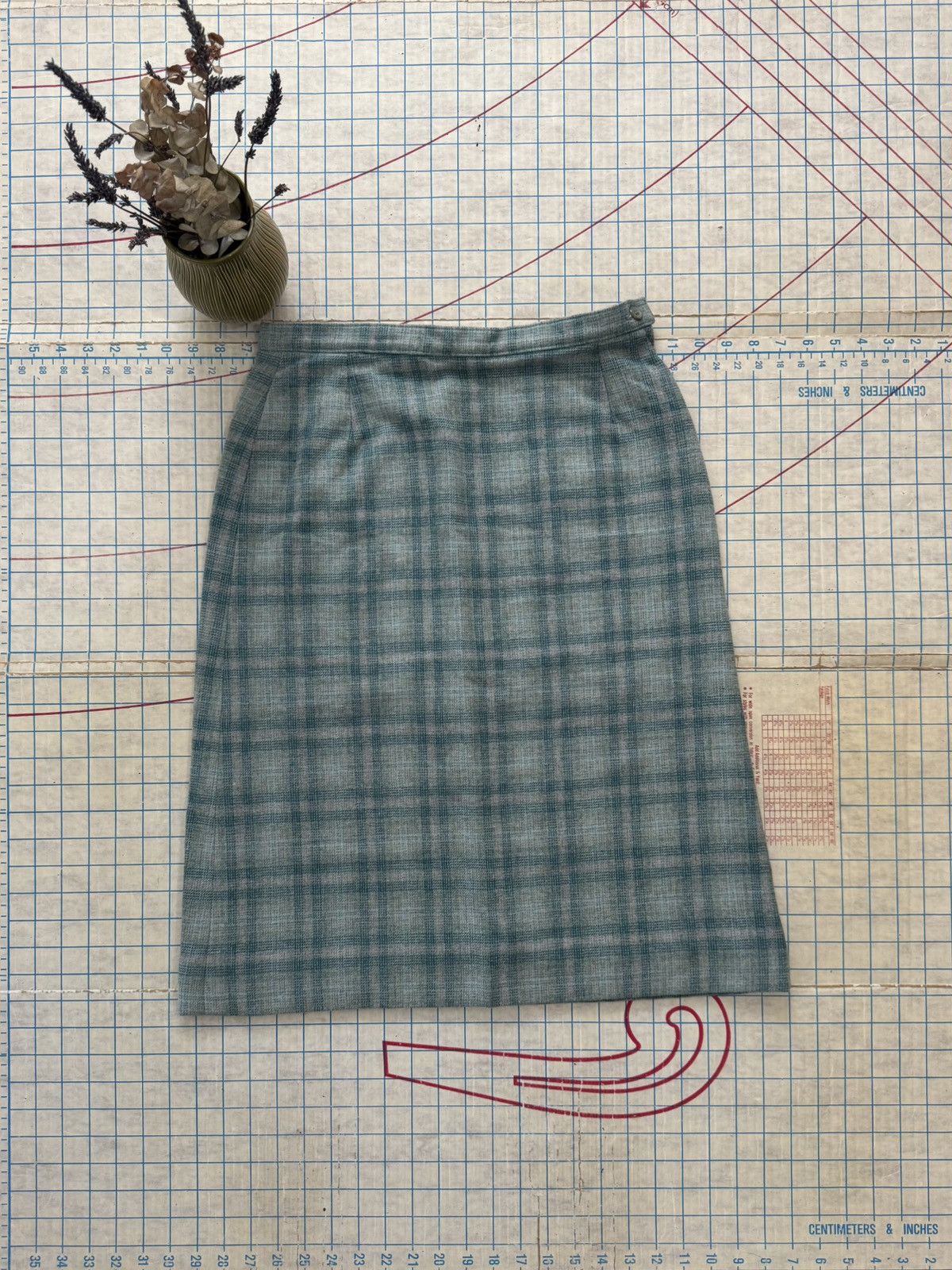 Pendleton × Vintage Vintage Pendleton Wool Plaid Skirt Made in USA Blue Size 28" / US 6 / IT 42 - 2 Thumbnail