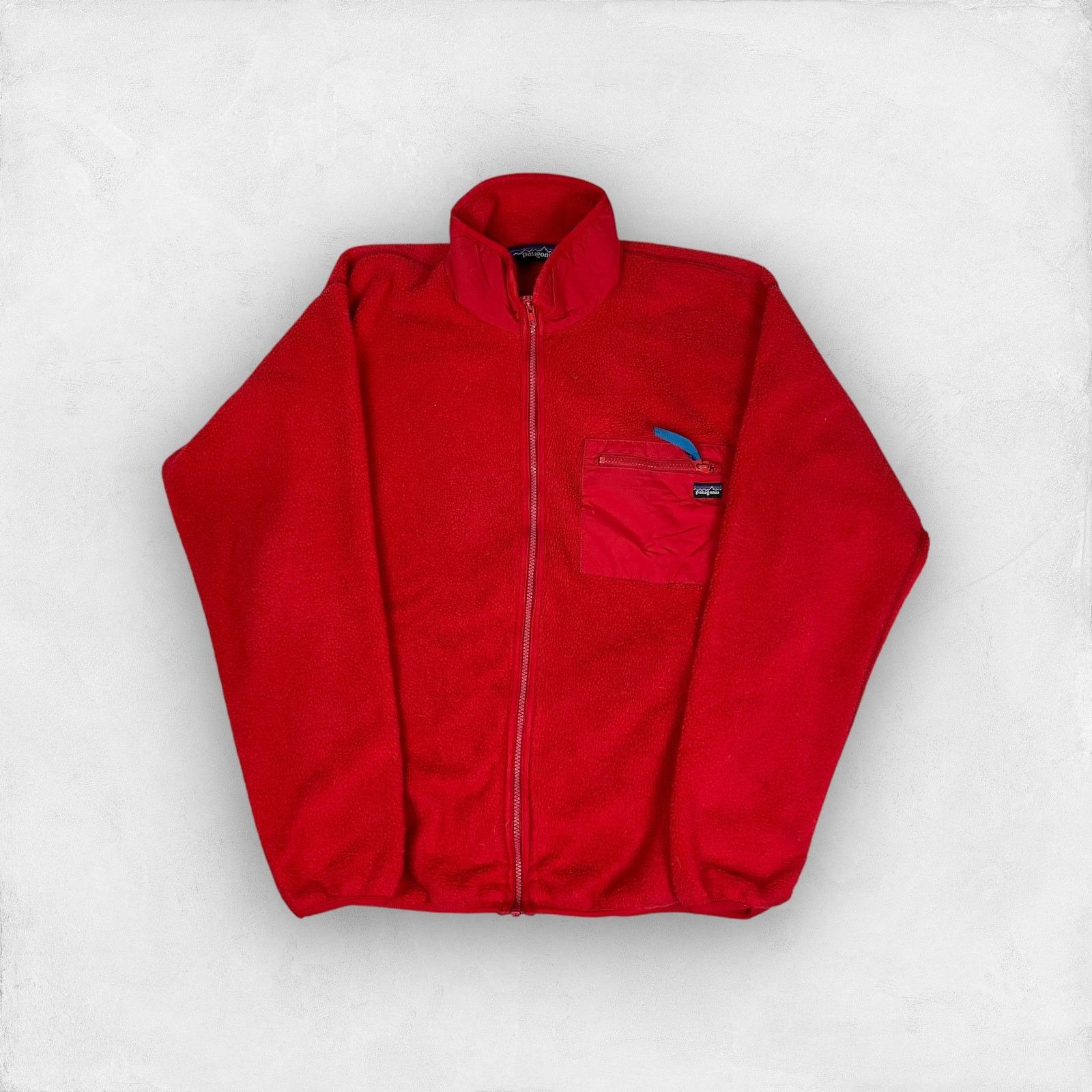 Patagonia × Vintage VTG Patagonia Men's Red Full Zip Retro-X Synchilla Jacket M Size US M / EU 48-50 / 2 - 1 Thumbnail