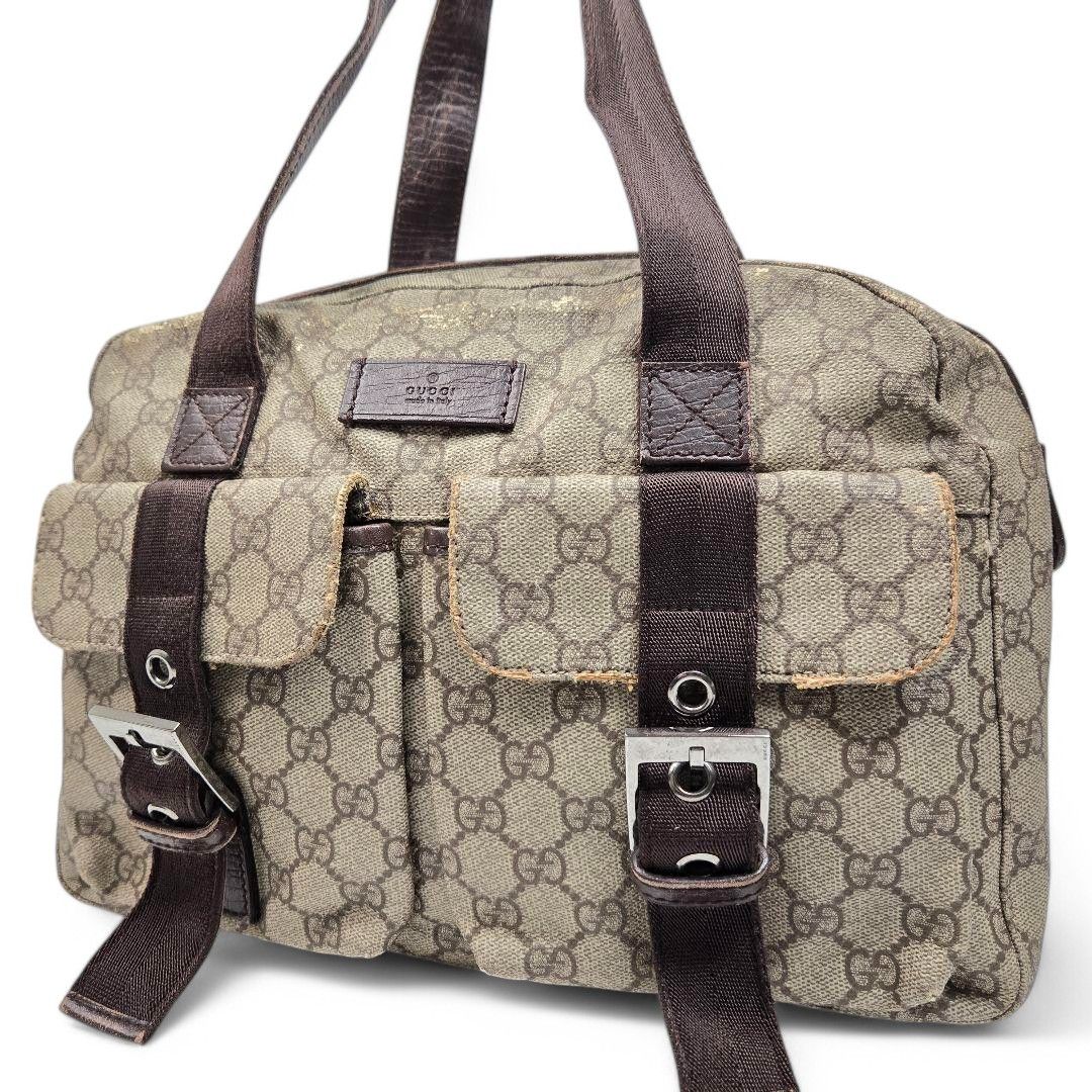 Gucci Gucci - Supreme Handbag Shoulder Bag Beige Brown Leather Size ONE SIZE - 7 Thumbnail