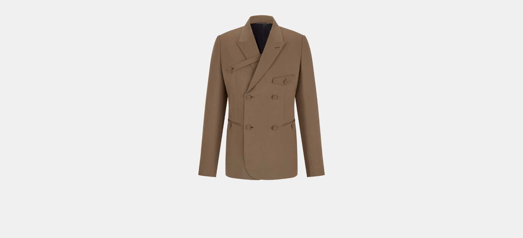 Dior o1w1db10624 Double-breasted Jacket Button Placket in Brown Size US L / EU 52-54 / 3 - 1 Thumbnail