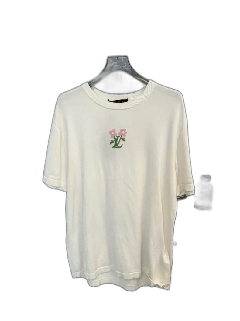 Louis Vuitton Louis Vuitton LV x Tyler White Knit TShirt-2506 Size US XL / EU 56 / 4 - 1 Thumbnail