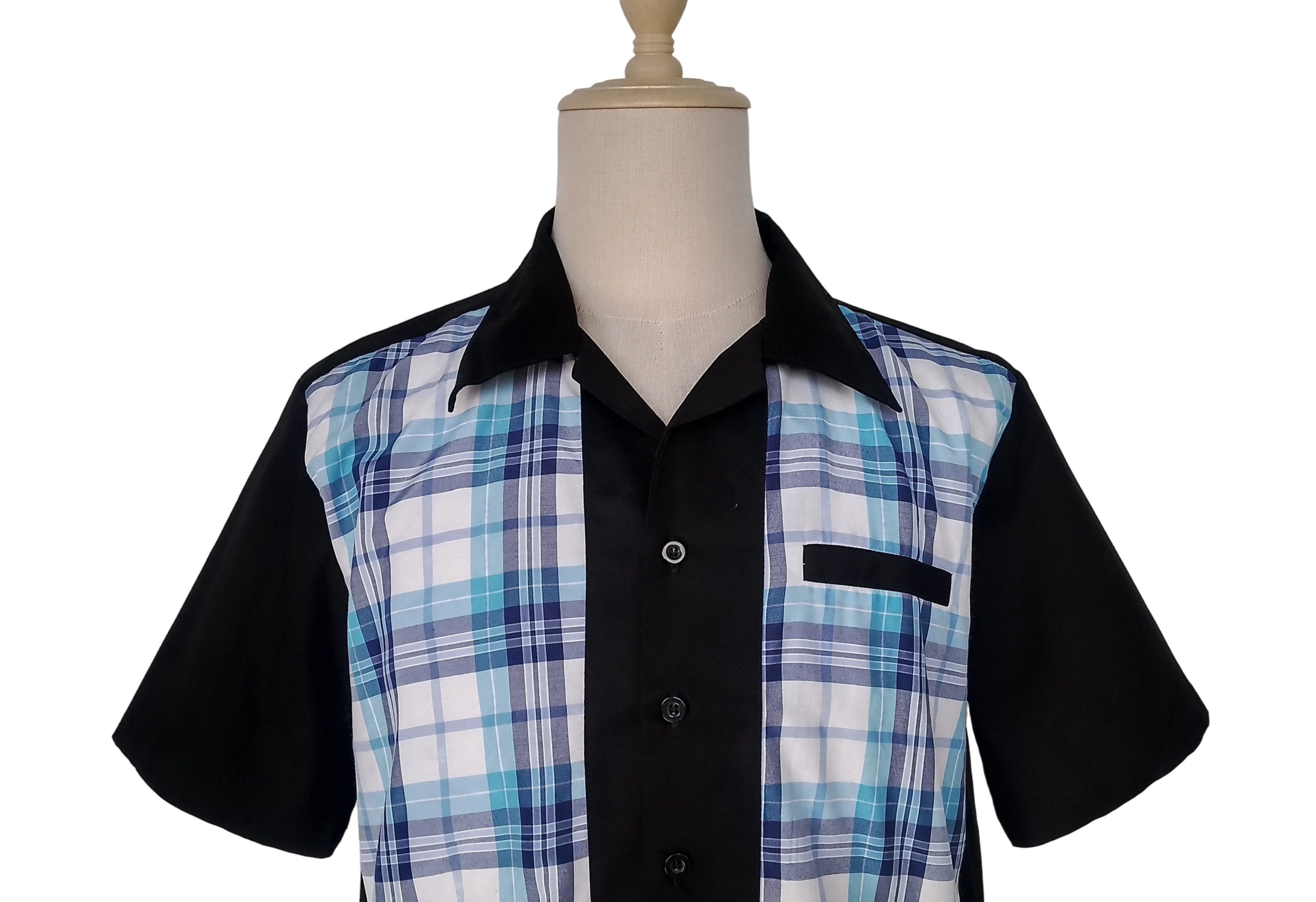 Other Men Workshirts Blue Plaid Fake Pocket Size US M / EU 48-50 / 2 - 4 Thumbnail