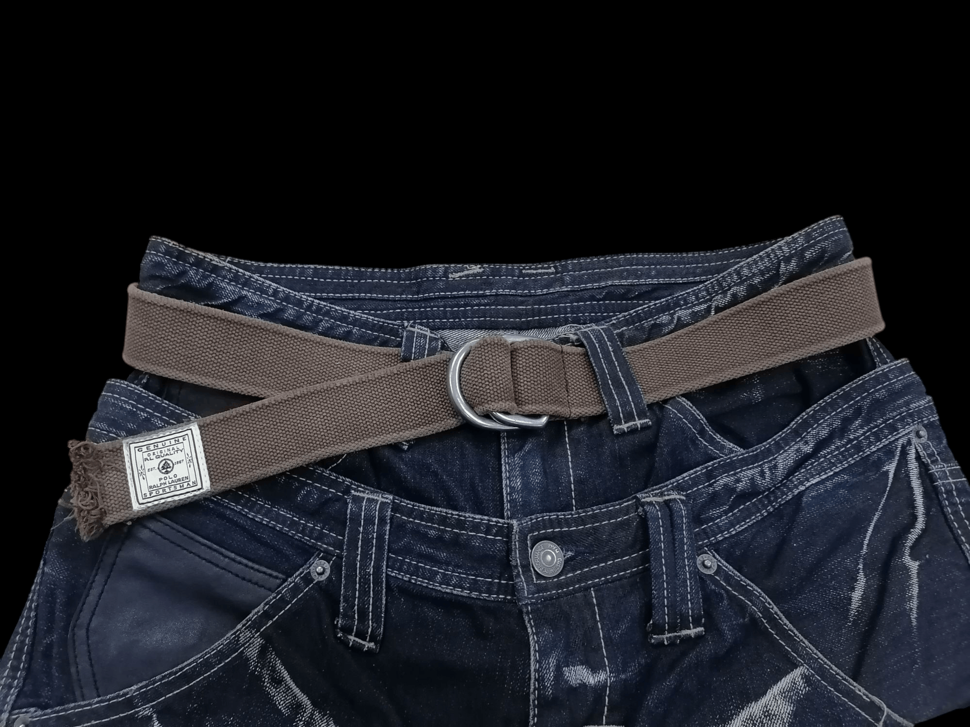 Polo Ralph Lauren × Vintage Vintage Polo Ralph Lauren Sportman Canvas Belt Size ONE SIZE - 1 Thumbnail