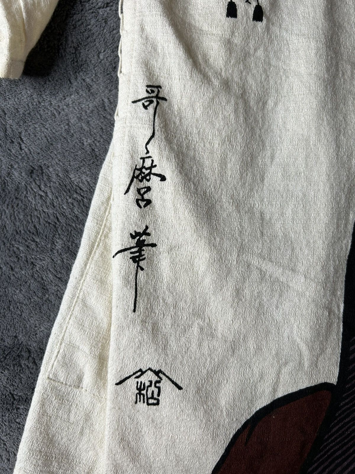 Japanese Brand Vintage Linen Sashiko Geisha Kimono Size US M / EU 48-50 / 2 - 4 Thumbnail