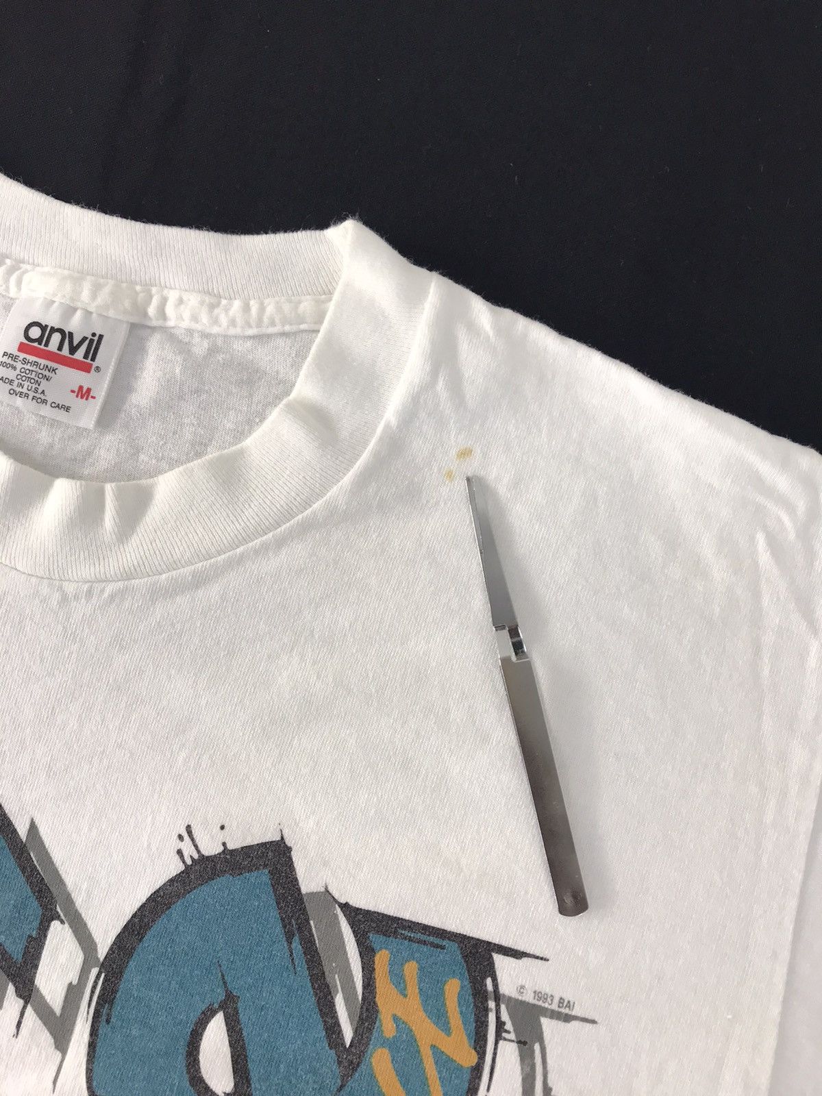 Anvil 90s Anvil Bollè Put’ Em On Your Face Spell Out Printed Tee Size US M / EU 48-50 / 2 - 10 Thumbnail
