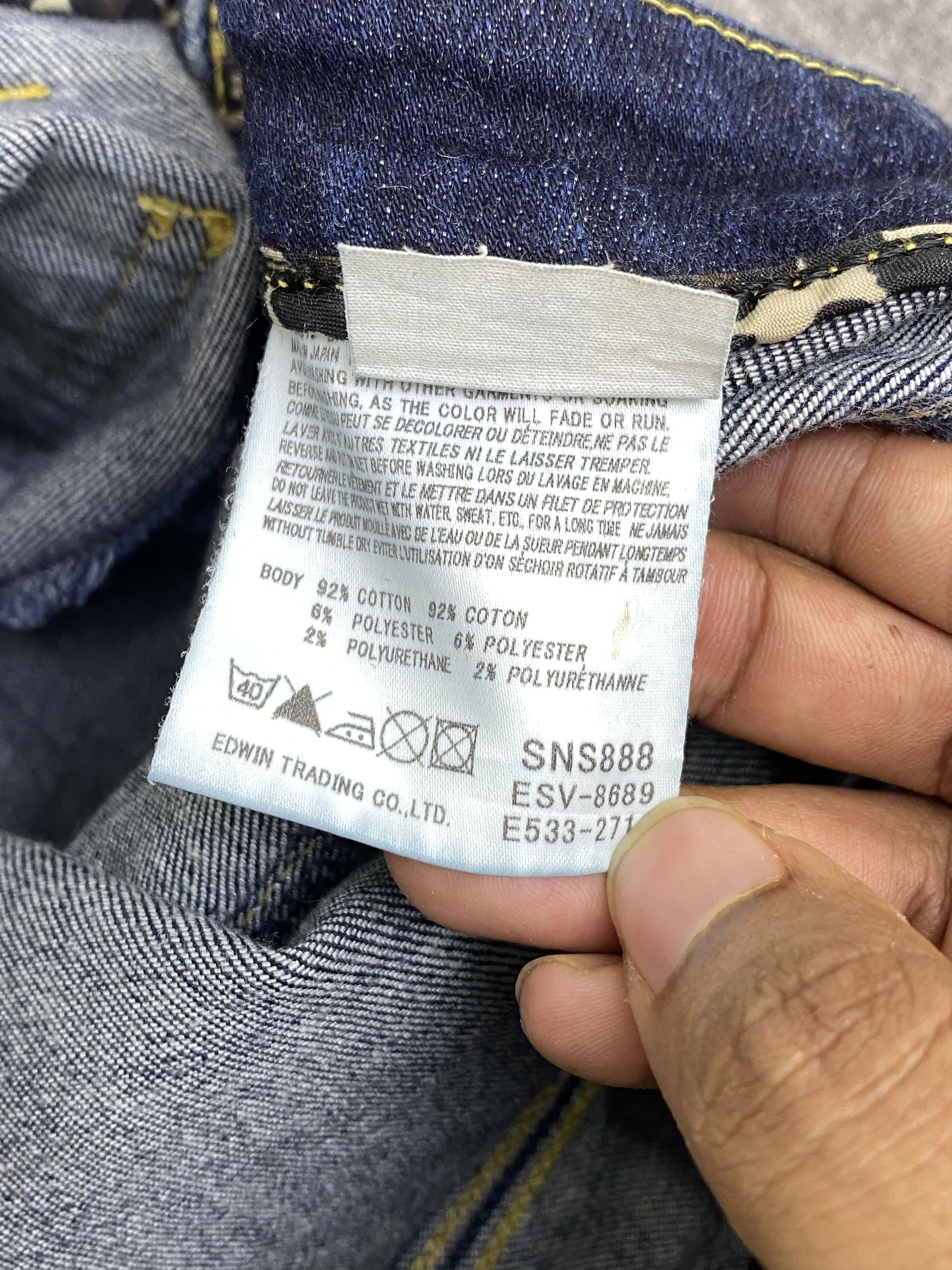 Edwin Vintage Edwin Flared Bootcut Jeans DP2848 Size US 28 / EU 44 - 11 Thumbnail