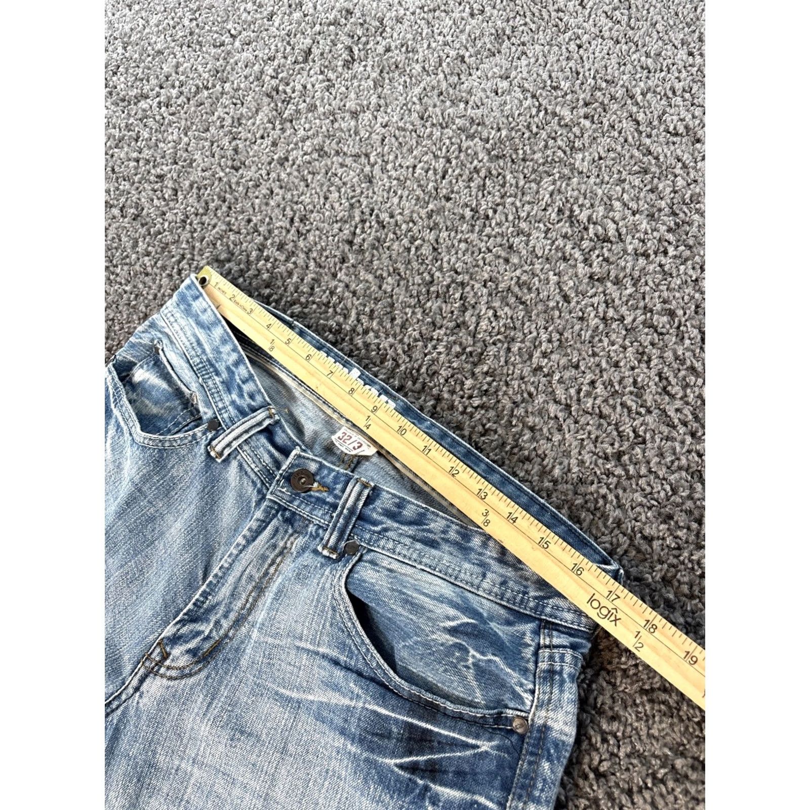 Vintage VINTAGE Urban Pipeline Jeans Mens 34 Blue Relaxed Boot 34x33 Light Wash Flap Y2K Size US 34 / EU 50 - 4 Thumbnail