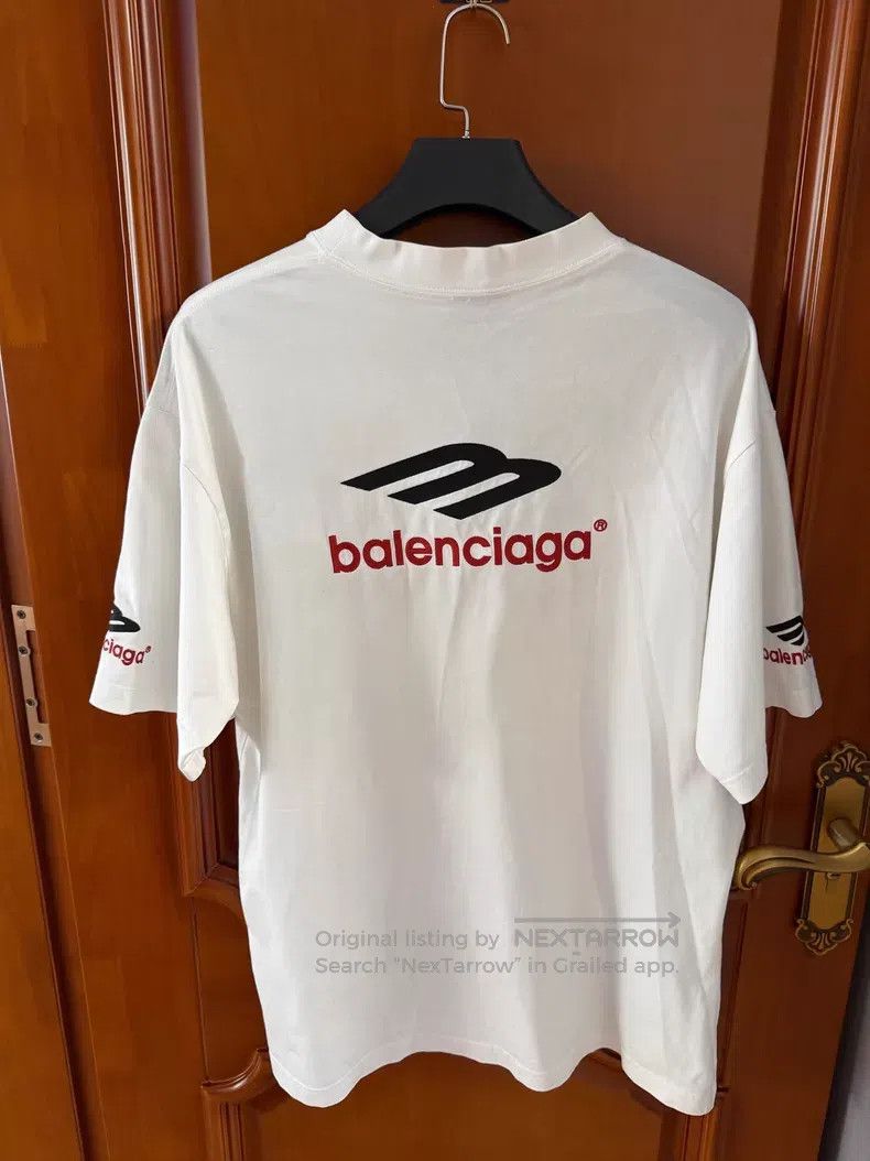 Balenciaga Balenciaga 3B Embroidered Logo Short Sleeve T-Shirt Size US L / EU 52-54 / 3 - 2 Thumbnail