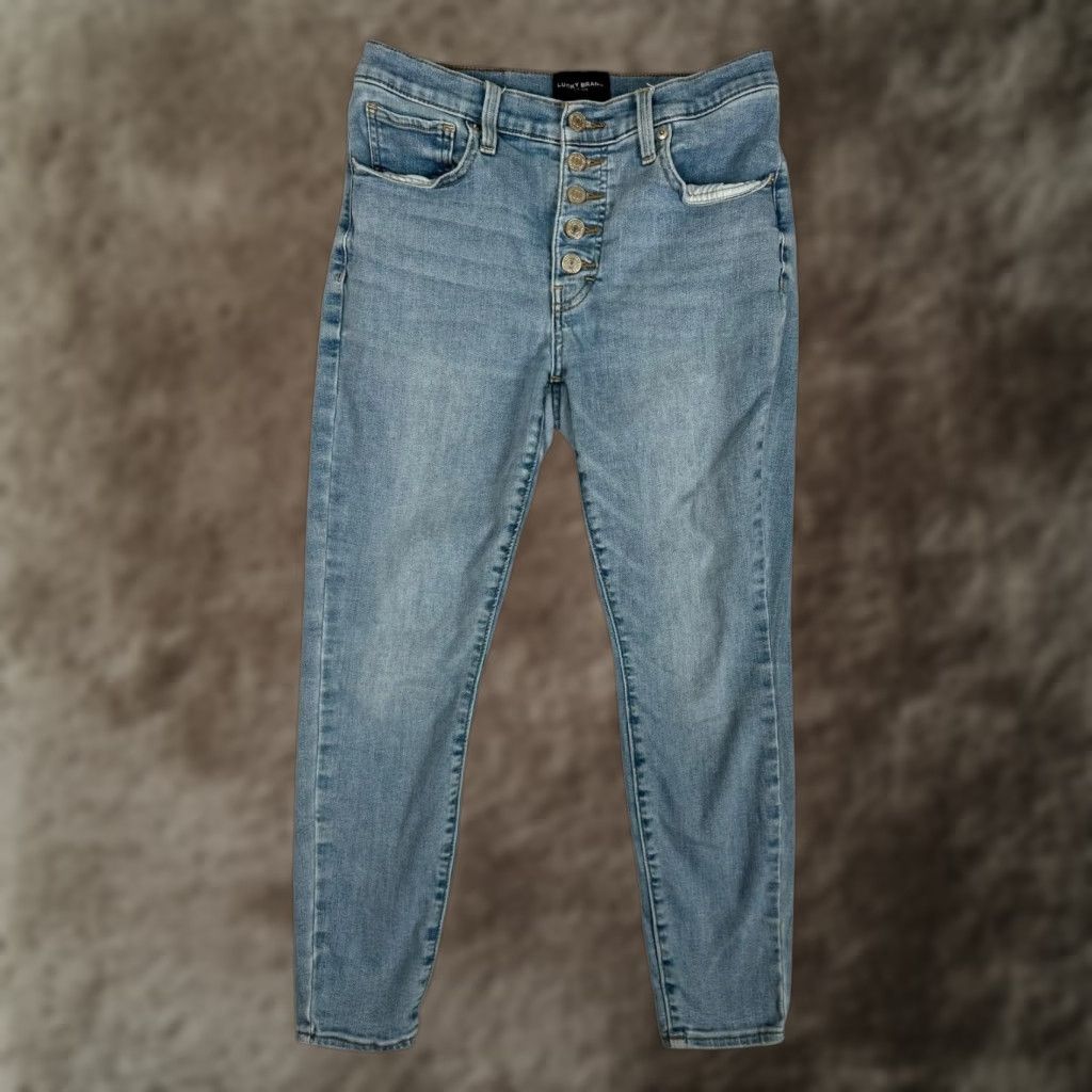 Lucky Brand Lucky Brand Bridgette Jeans Women 8/29 Light Blue High Rise Skinny Denim Jeans Size 30" / US 8 / IT 44 - 1 Thumbnail