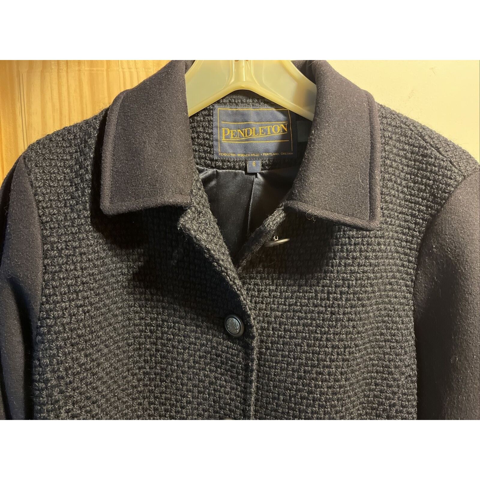 Pendleton Pendleton 100% V1rgin Wool Coat Vintage Women’s 6 Navy Coat Size M / US 6-8 / IT 42-44 - 6 Thumbnail
