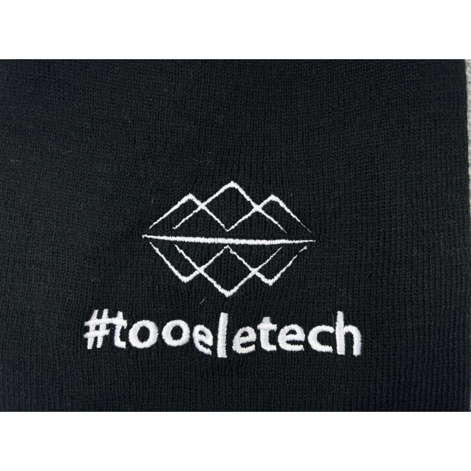 Vintage #Tooeletech College Beanie Toque Adult One Size Black Knit 100% Acrylic School Size ONE SIZE - 2 Thumbnail