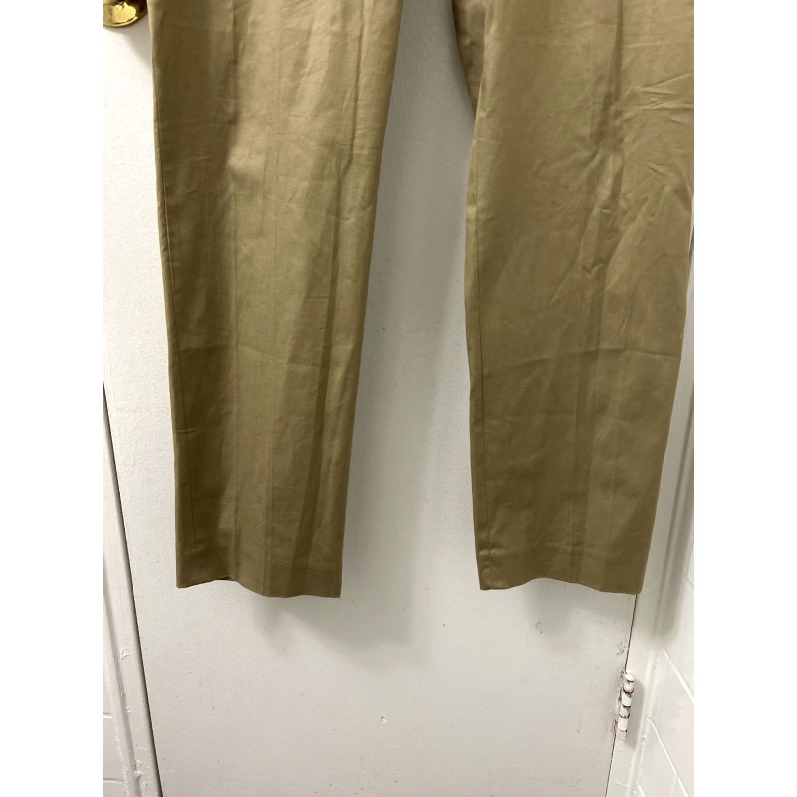 J.Crew J.CREW Bowery Pants Mens 36x32 Khaki Slim Straight Pockets Zip Button Dress Workwear Casual Pant Size US 36 / EU 52 - 3 Thumbnail