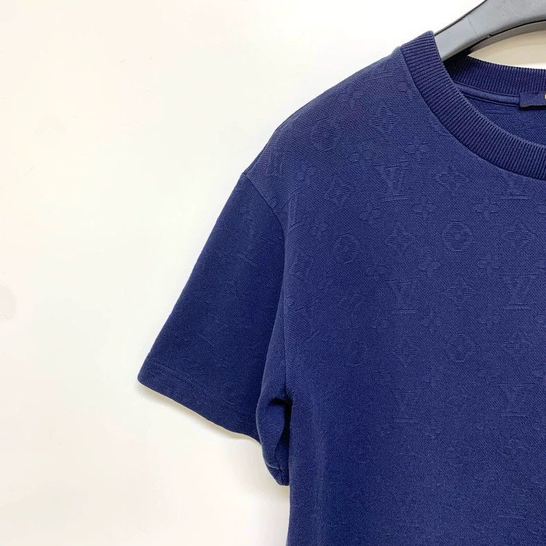 Louis Vuitton Louis Vuitton Dark Blue Full Print Short Sleeve Size US M / EU 48-50 / 2 - 5 Thumbnail
