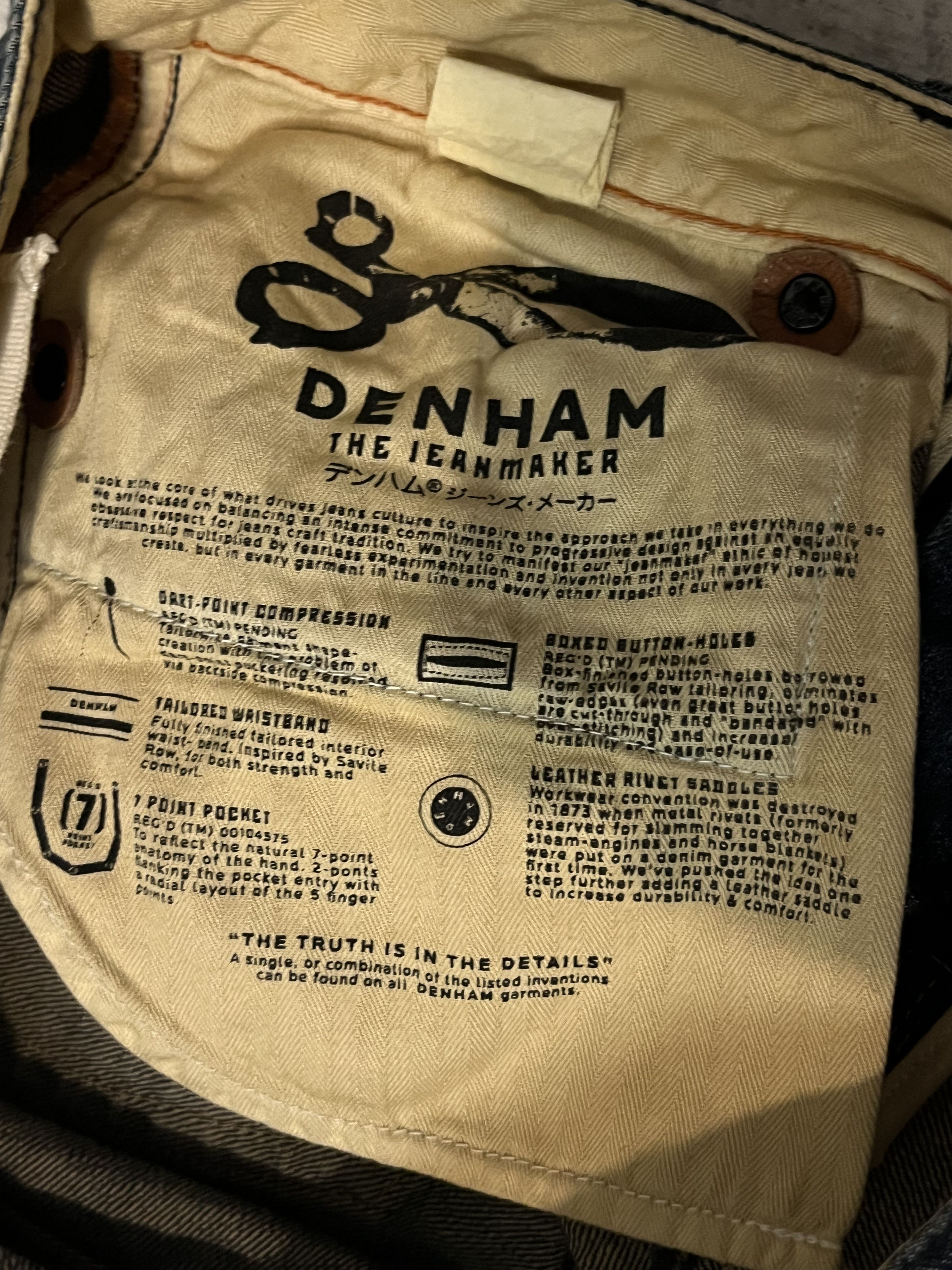 DENHAM × Japanese Brand Denham Distressed Tokyo Japanese Denim Size US 30 / EU 46 - 14 Thumbnail