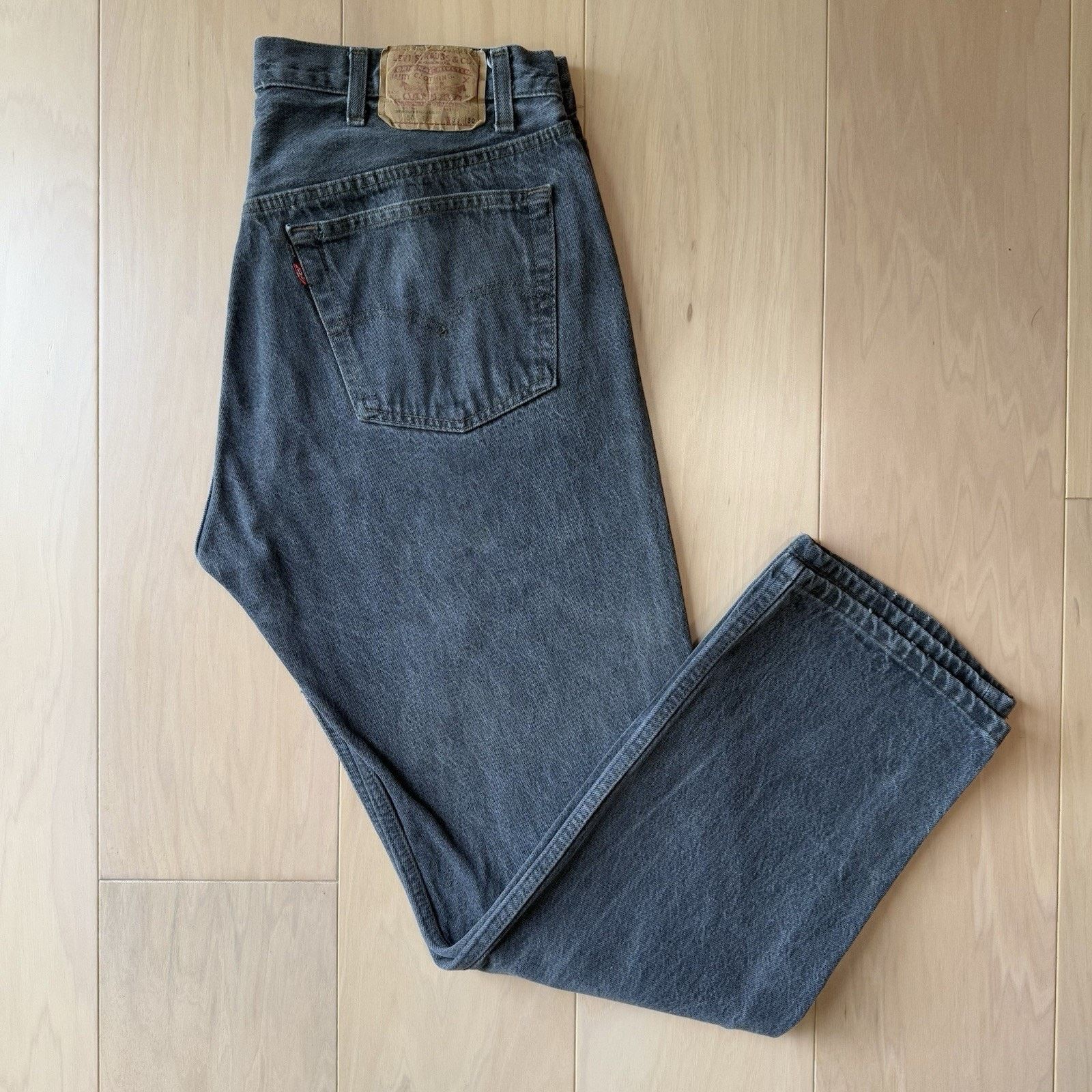 Levi's × Vintage Vintage Levis 501 Jeans 36 Black 80s Made in USA Workwear Size US 36 / EU 52 - 2 Thumbnail