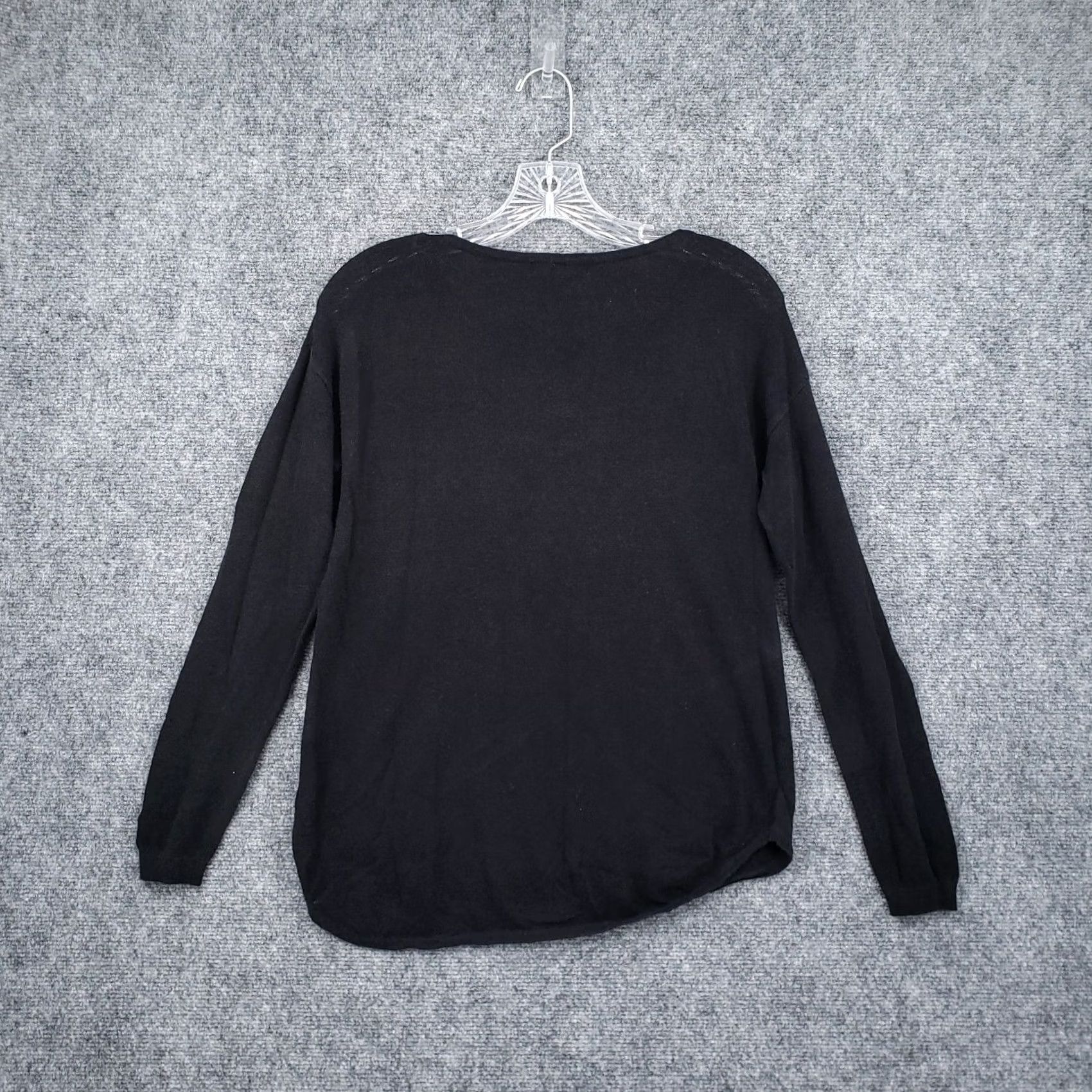 Vintage Copper Key Sweater Womens S Small Black Pullover Round Neck Long Sleeve Jumper Size S / US 4 / IT 40 - 2 Thumbnail
