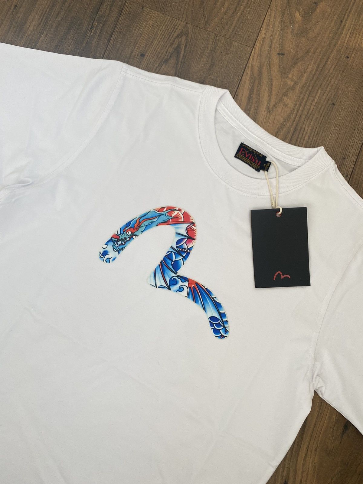 Evisu × Japanese Brand Evisu Big White Logo T-shirt Size M Size US M / EU 48-50 / 2 - 2 Thumbnail