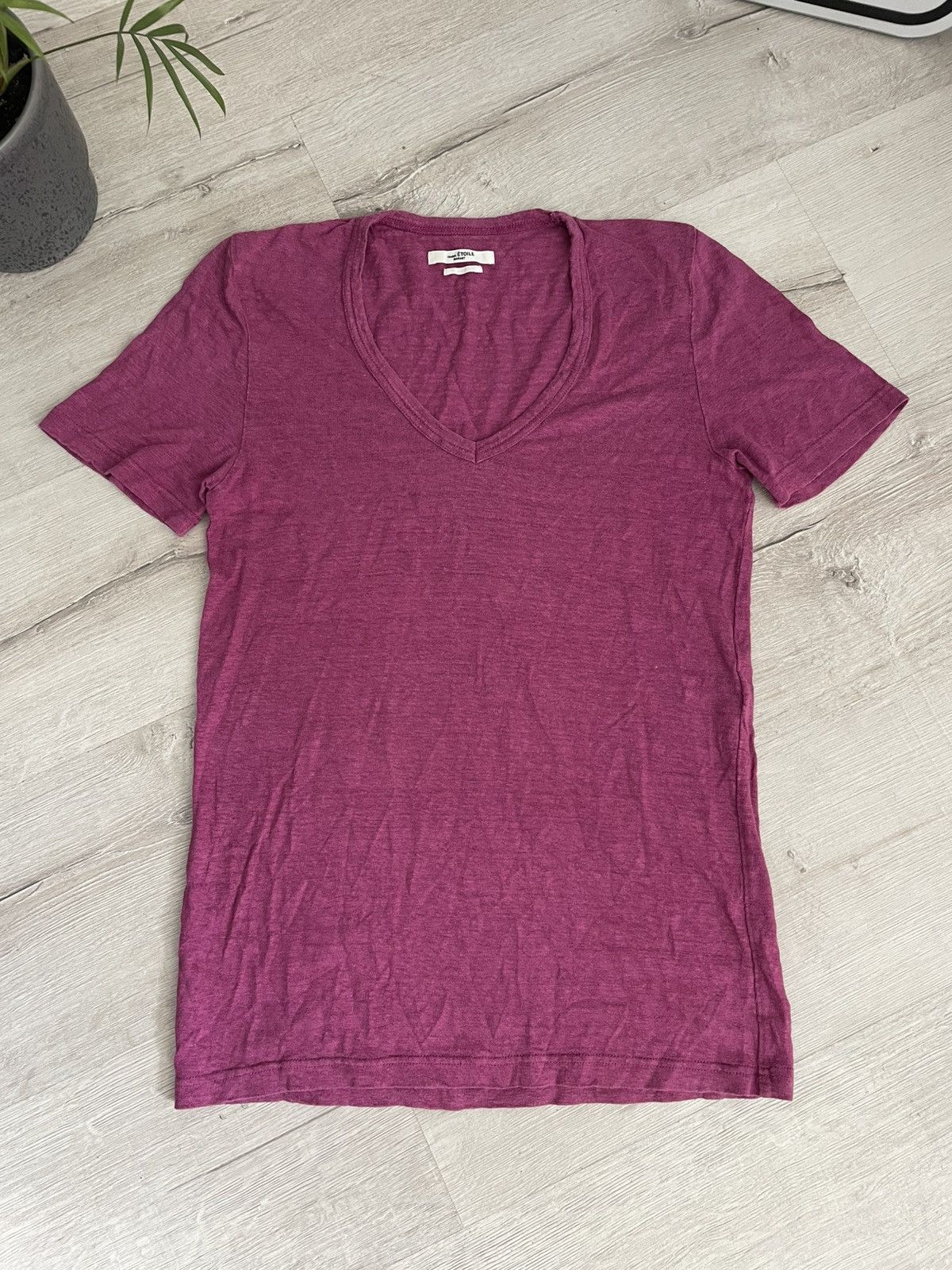 Isabel Marant Etoile Isabel Étolie Marant Basic Minimalist Tee V neck Classic Y2k Size S / US 4 / IT 40 - 3 Thumbnail