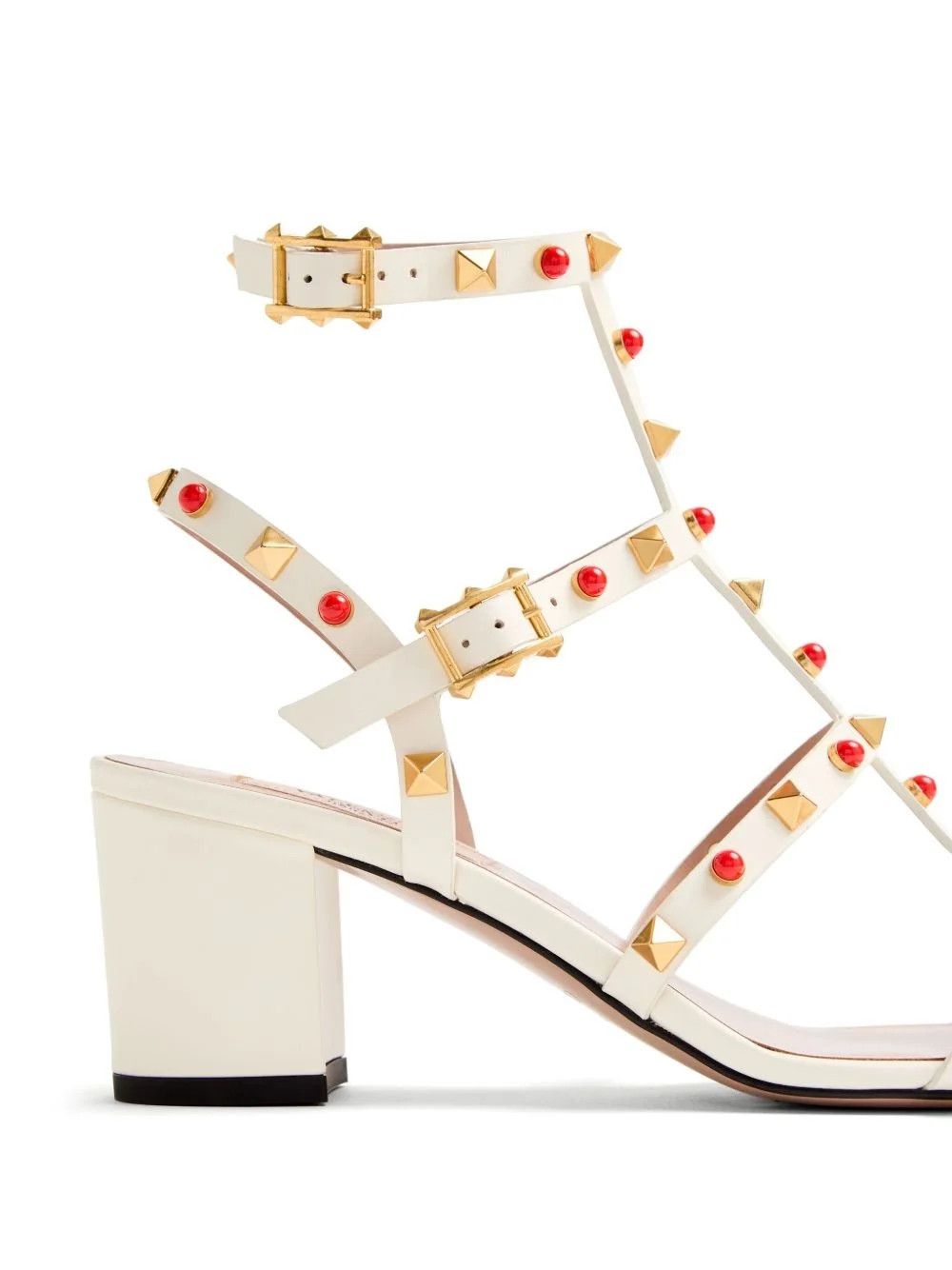 Valentino os11x0126 Rockstud Sandals in Ivory Size US 9 / IT 39 - 5 Thumbnail