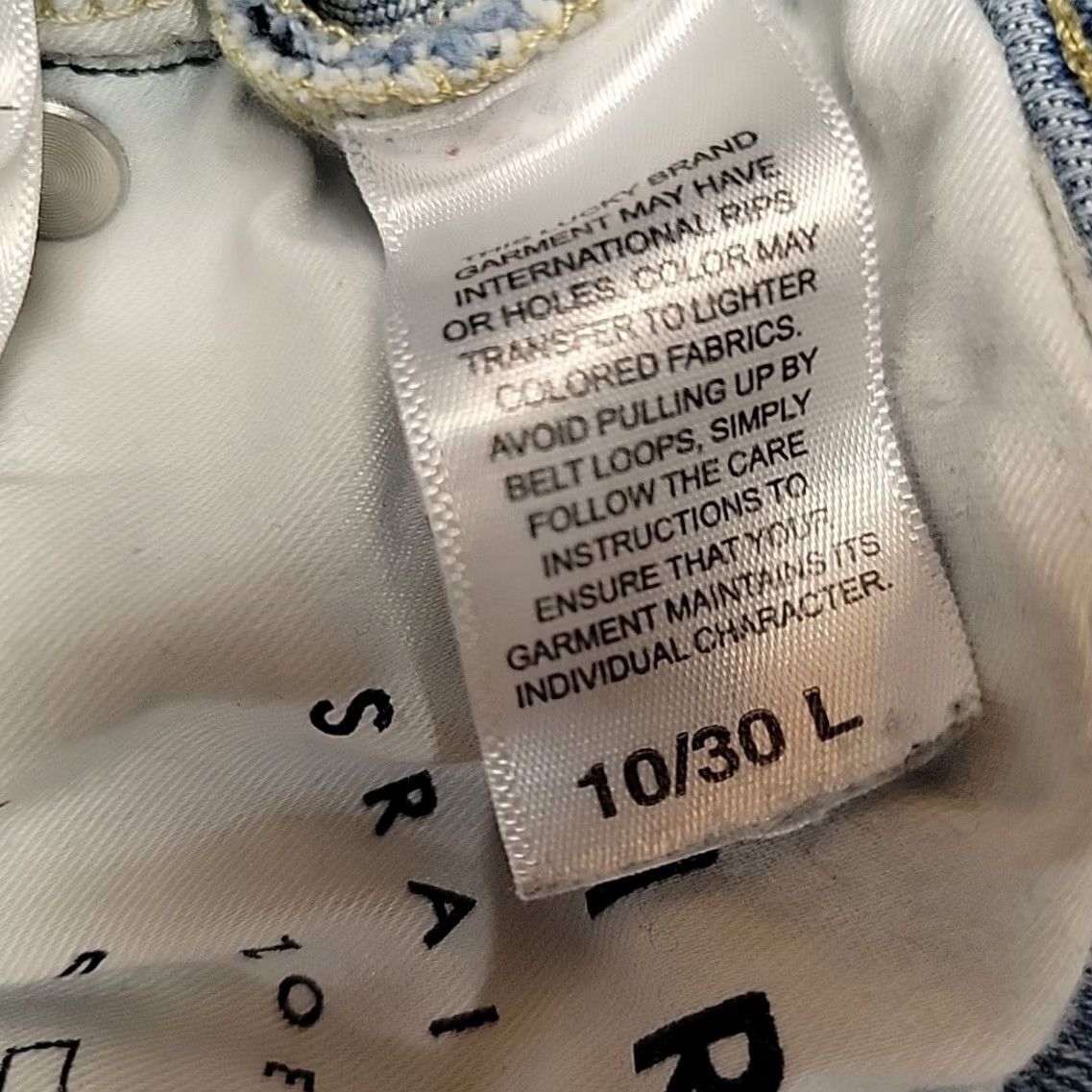 Lucky Brand Lucky Brand Jeans Women 10 Faded Blue Denim Zoe High Rise Straight Leg Pants Buds 90s USA American Denim Jeans Women 10 Boyz? Size 32" / US 10 / IT 46 - 7 Thumbnail