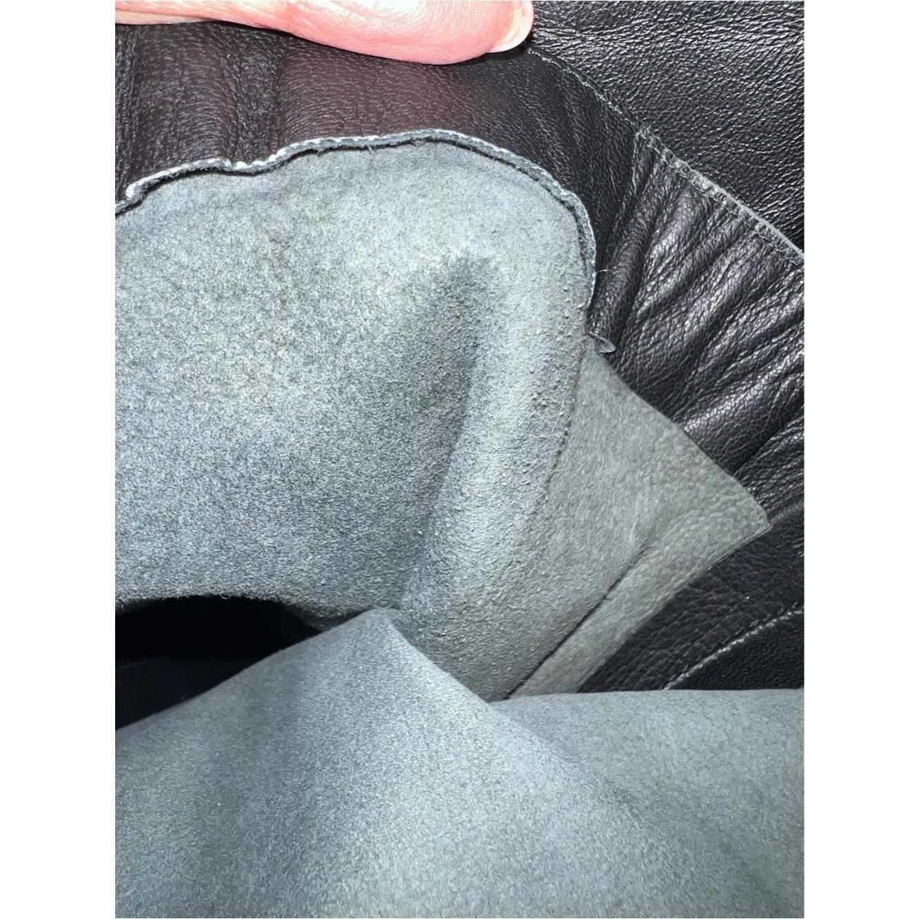 Other Poleci Black Leather Pants Sample Piece High Rise Wide Leg Size 27" / US 4 / IT 40 - 7 Thumbnail