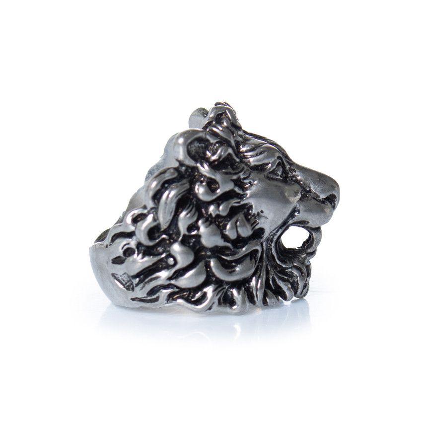 Gucci Gucci, Unisex lion ring head in silver Size ONE SIZE - 3 Thumbnail