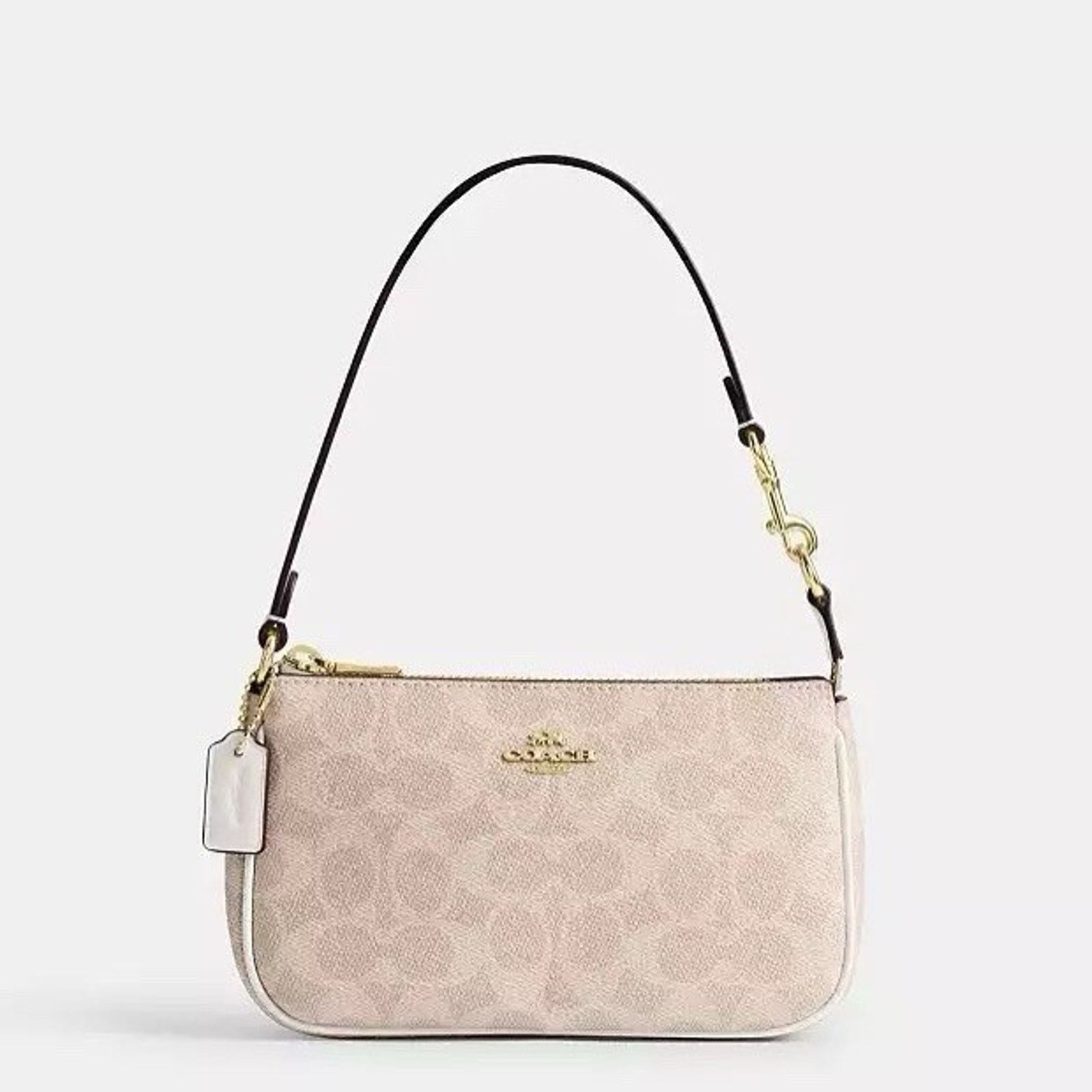 Coach NWT Coach Nolita 19 Signature Canvas CW426, Gold/Sand/Chalk Size ONE SIZE - 5 Thumbnail