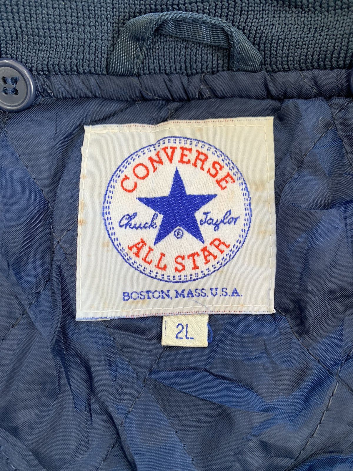 Converse Vintage Big Logo Converse Bomber Jacket Size US XL / EU 56 / 4 - 15 Thumbnail