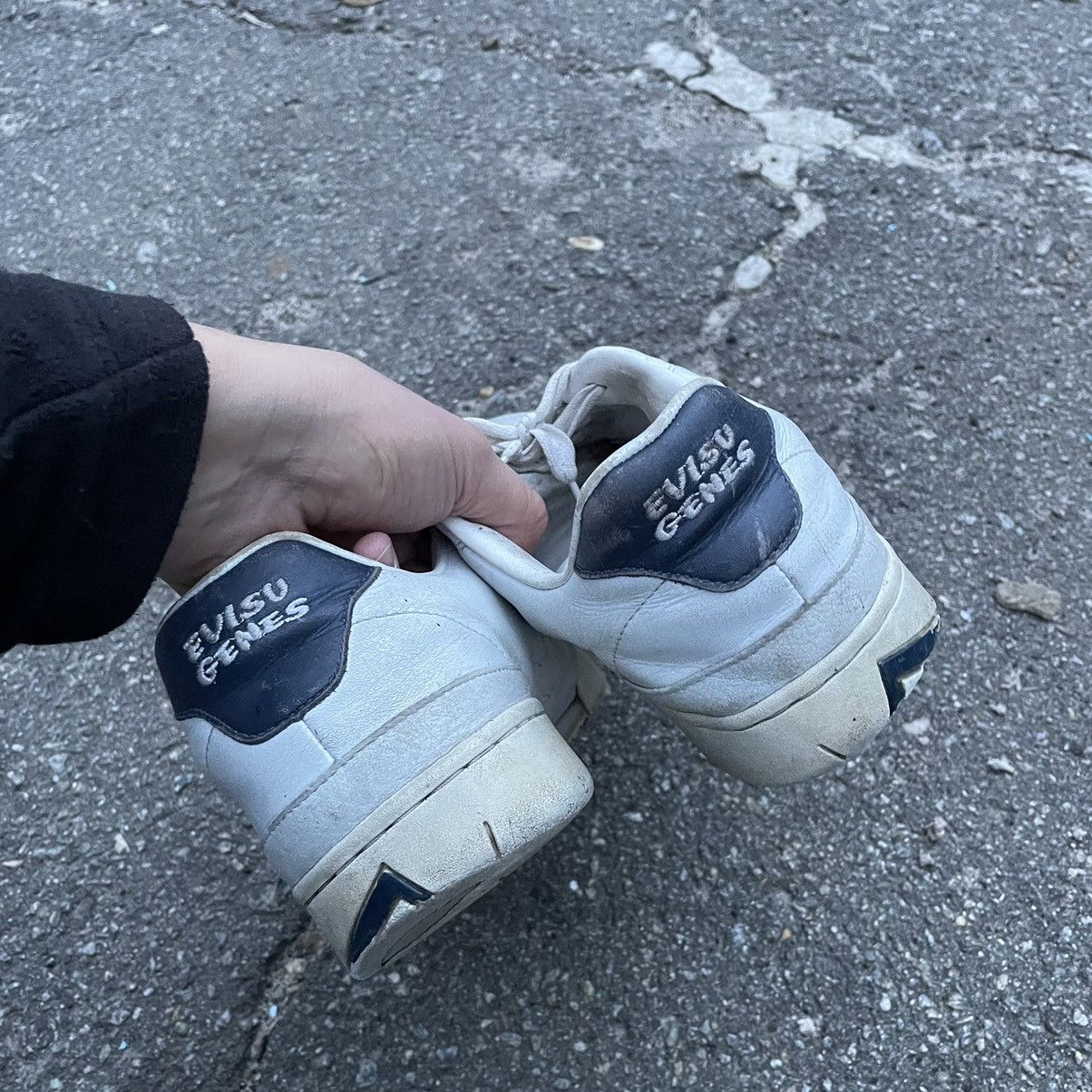 Evisu × Vintage 90s Vintage Evisu Low Top distress Sneakers shoes Size US 12 / EU 45 - 10 Thumbnail