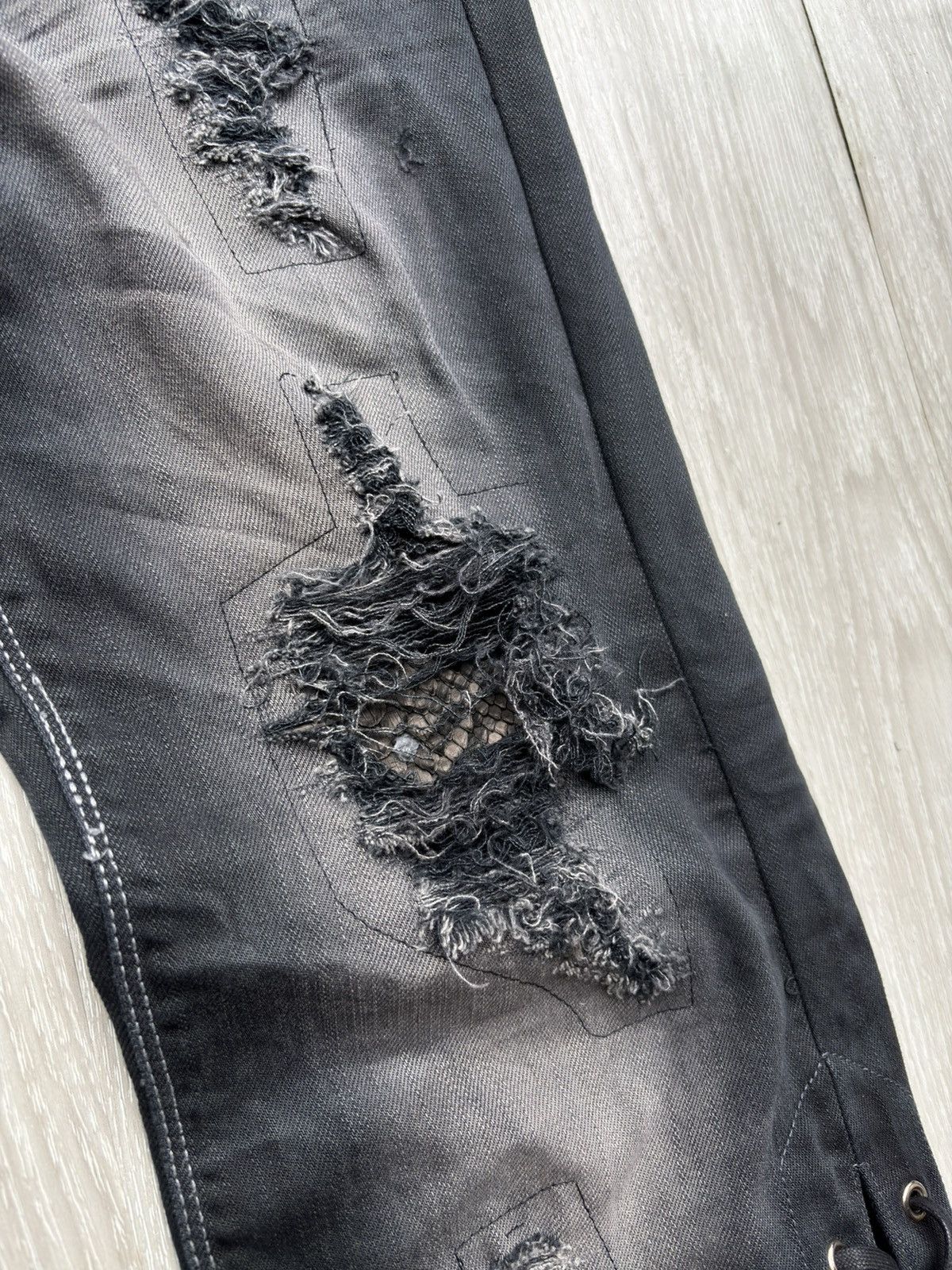 Japanese Brand RENAULT lace up flare jeans Size US 28 / EU 44 - 3 Thumbnail