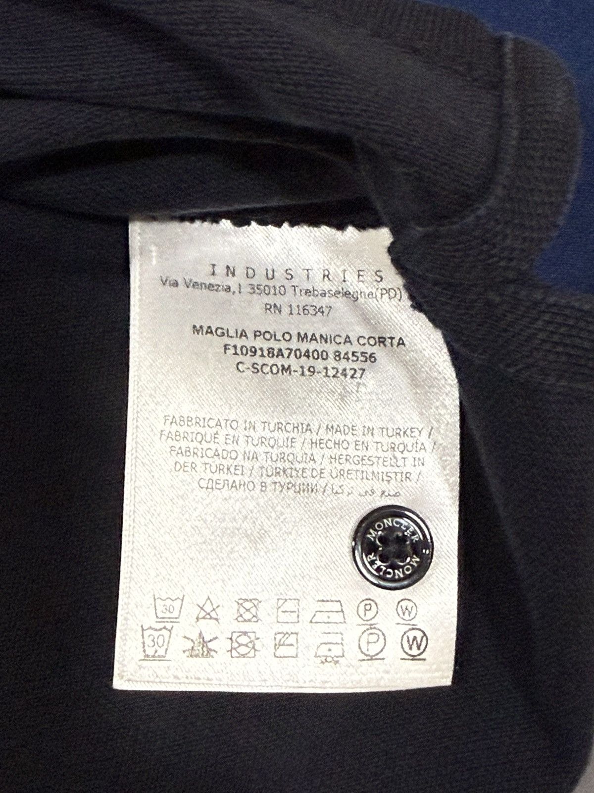 Moncler Navy Moncler Polo Size US XL / EU 56 / 4 - 5 Thumbnail