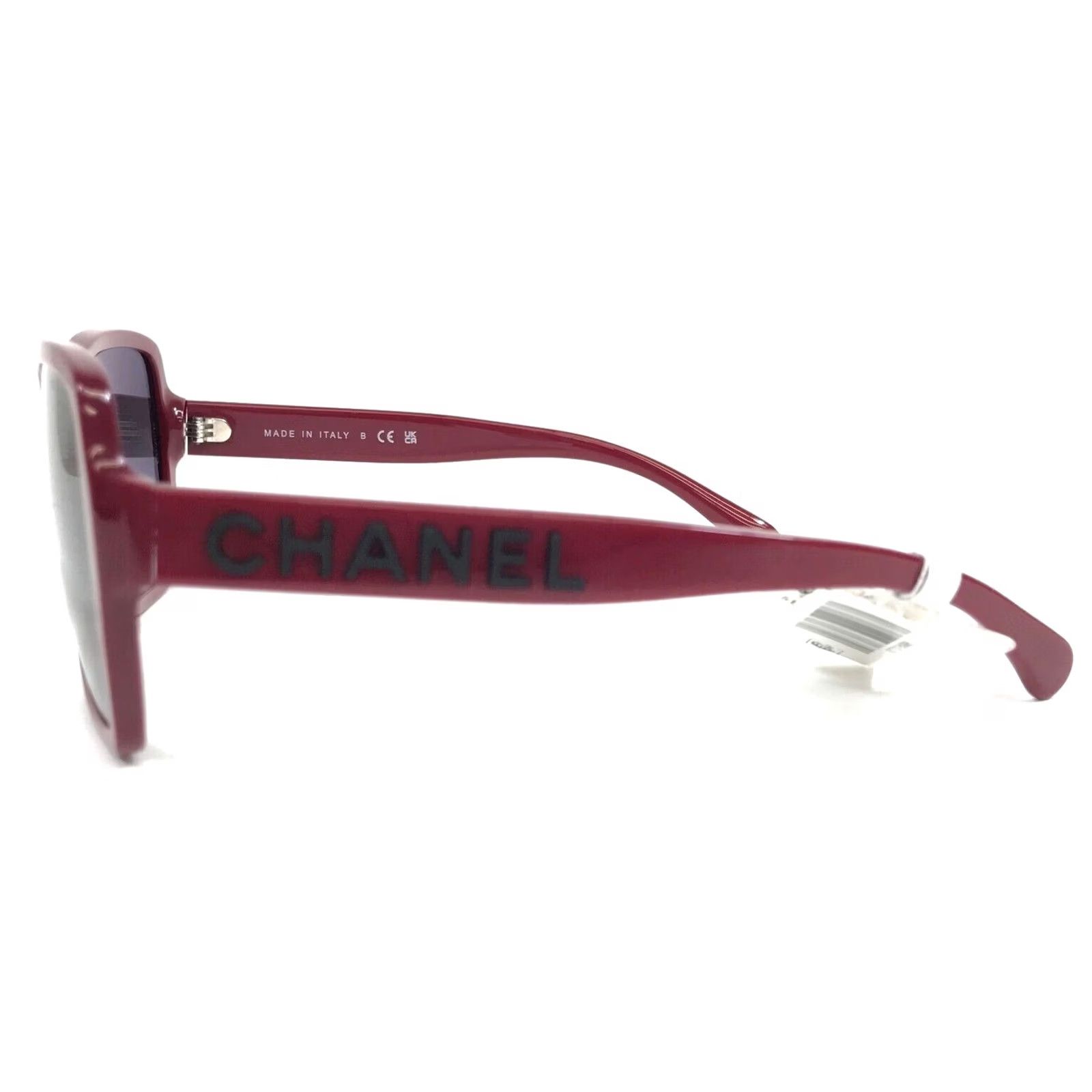 CHANEL Sunglasses Square Women Adult 56-17-140 V45 Red Gray  display picture 1