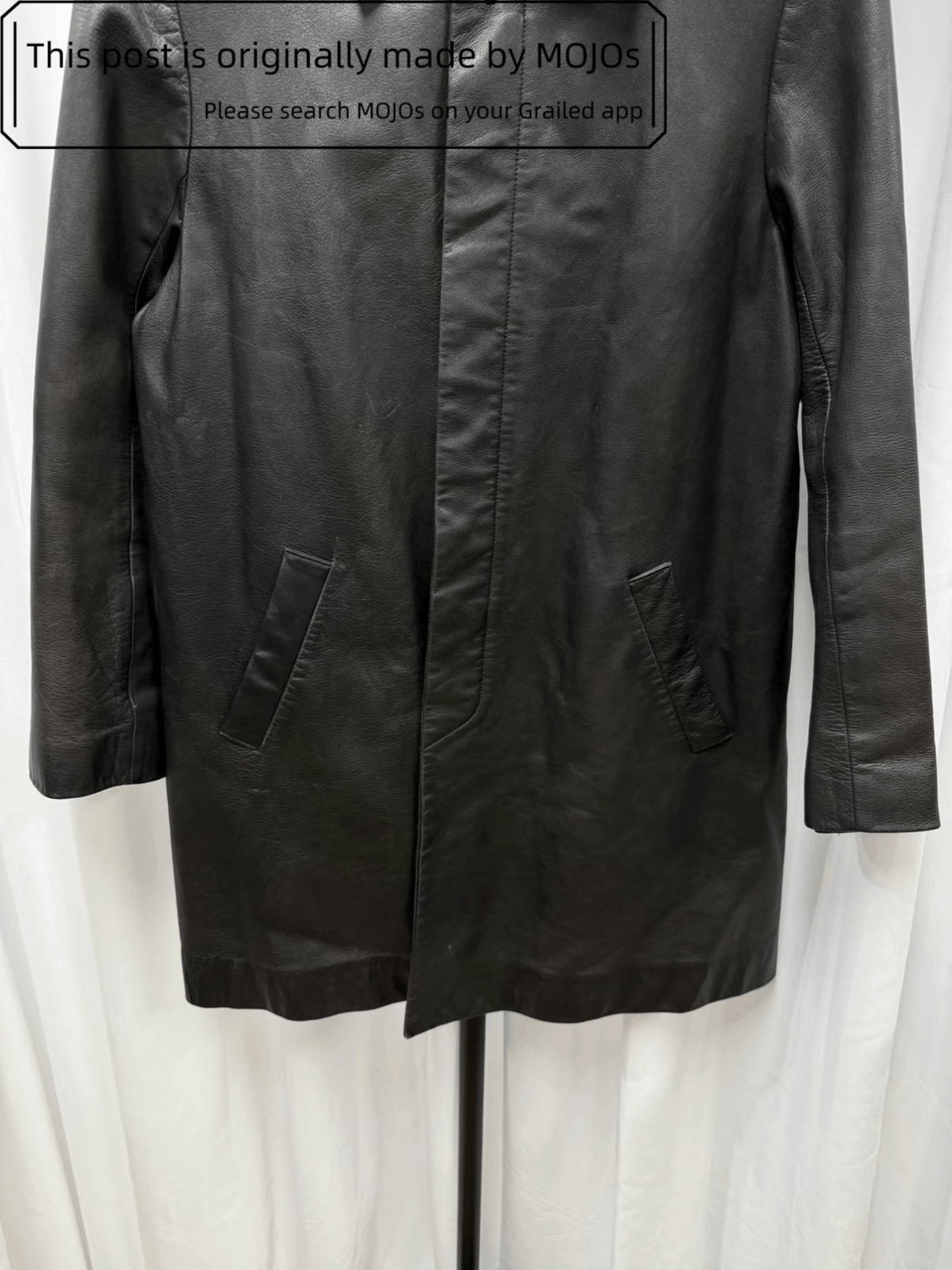 Yohji Yamamoto Yohji Yamamoto Y's BIS Leather Trench Coat mojos1756262 Size US M / EU 48-50 / 2 - 4 Thumbnail