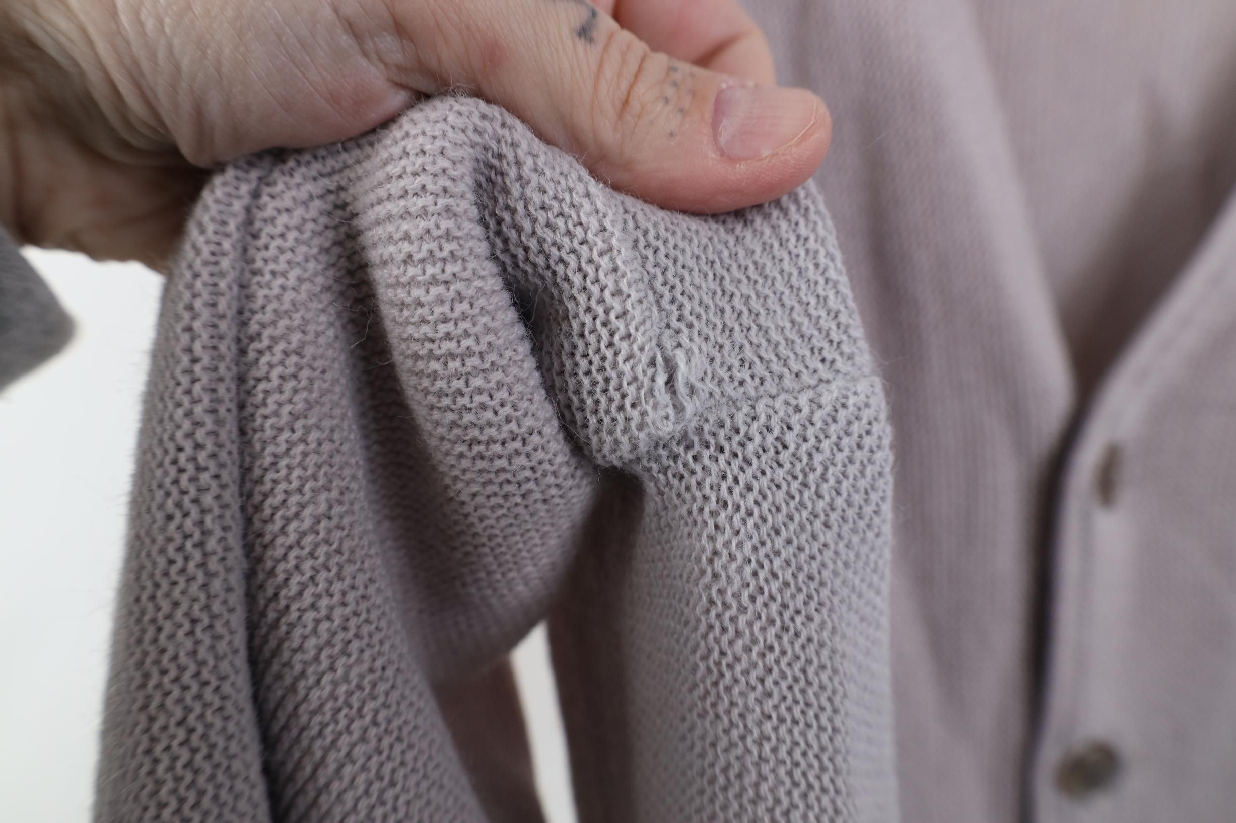 Vintage Vintage 50s 60s Knit Cardigan Sweater Light Purple USA Size M / US 6-8 / IT 42-44 - 6 Thumbnail