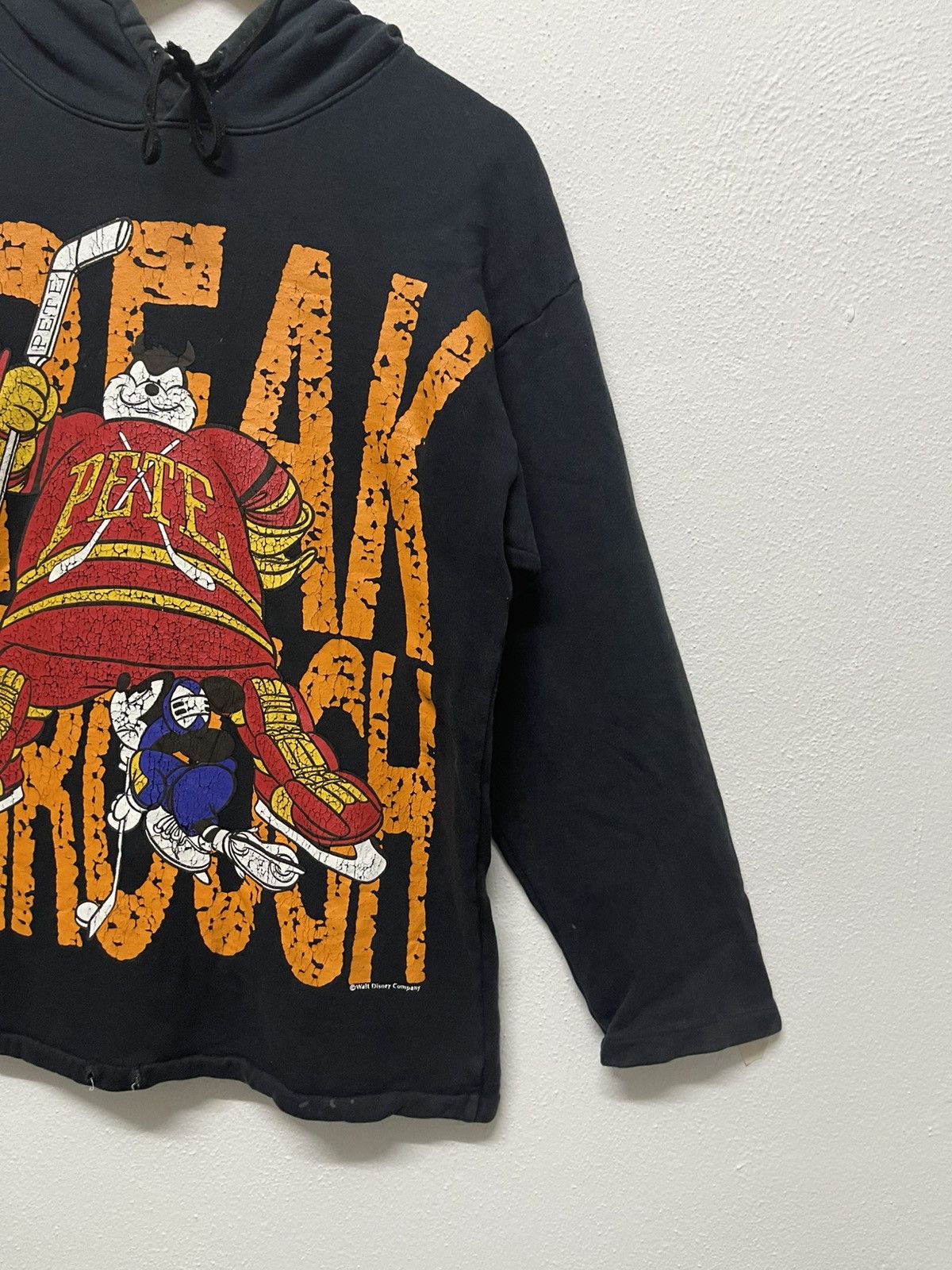 Disney 90s PETE VS MICKEY RARE BIG PRINT HOODIE Size US M / EU 48-50 / 2 - 3 Thumbnail