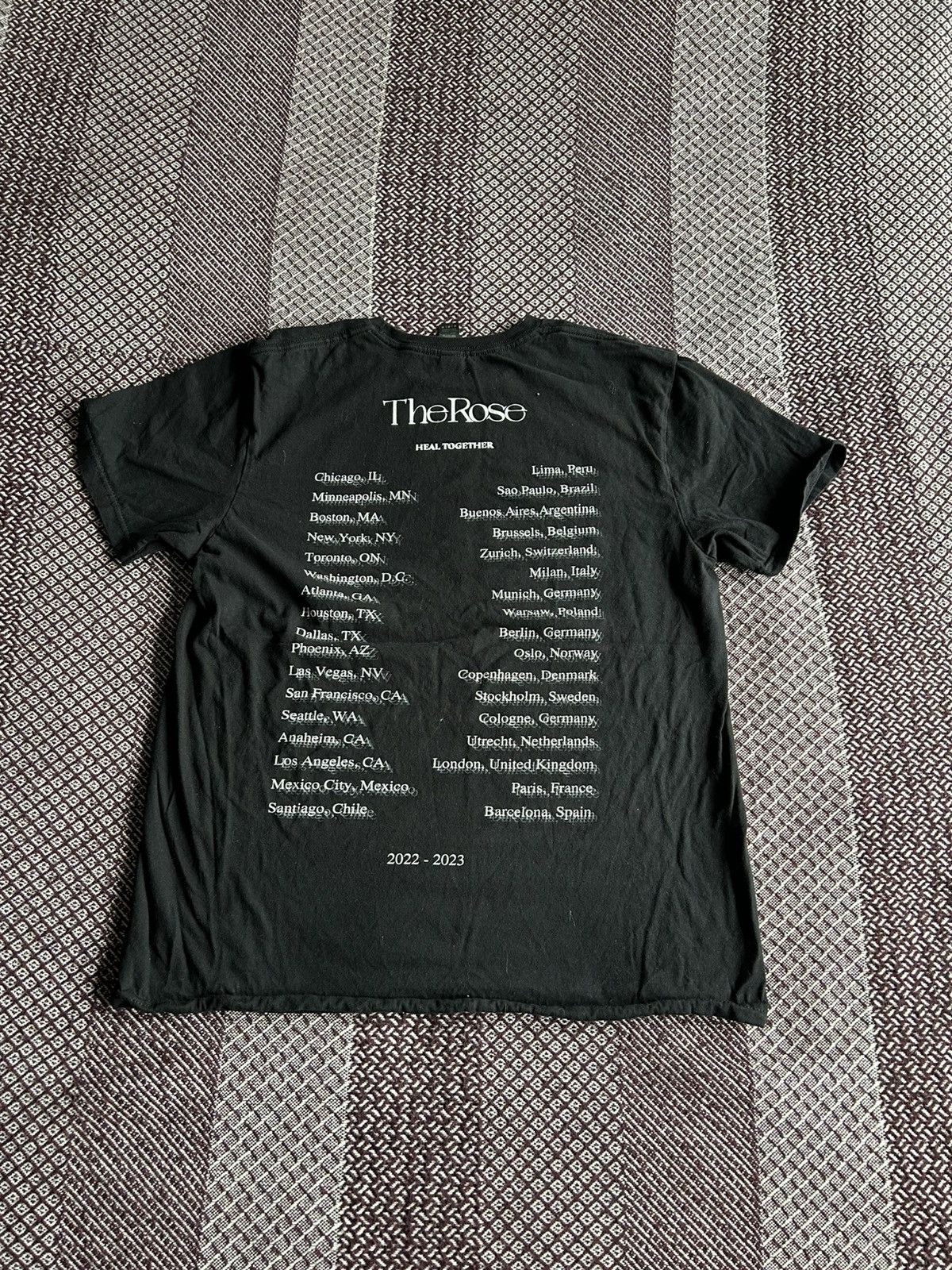Band Tees The Rose Streetwear Short Sleeve T-shirt Y2K Style Size M Size US M / EU 48-50 / 2 - 7 Thumbnail