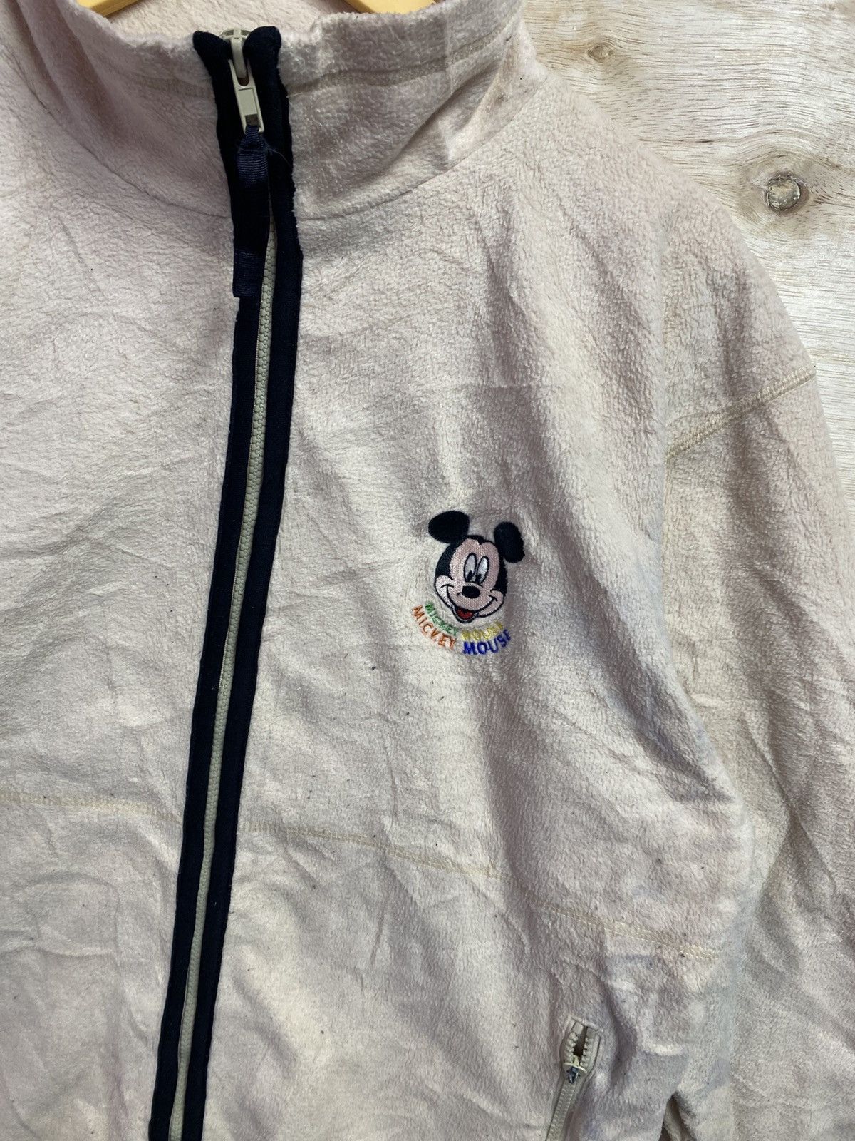 Disney Vintage disney mickey mouse big logo fleece jacket Size US XL / EU 56 / 4 - 3 Thumbnail