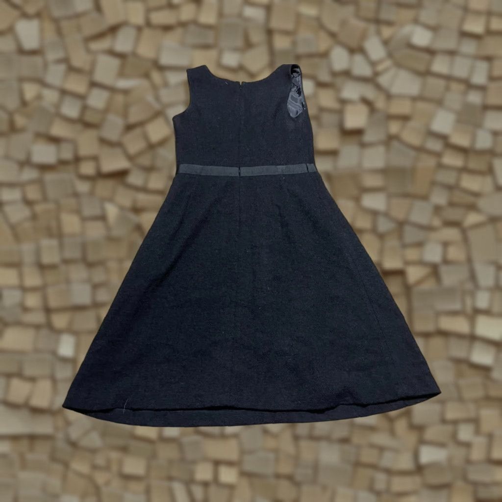 Isaac Mizrahi Isaac Mizrahi Dress Women's 10 Black V-Neck Sleeveless A-Line Zip Dress Size L / US 10 / IT 46 - 1 Thumbnail