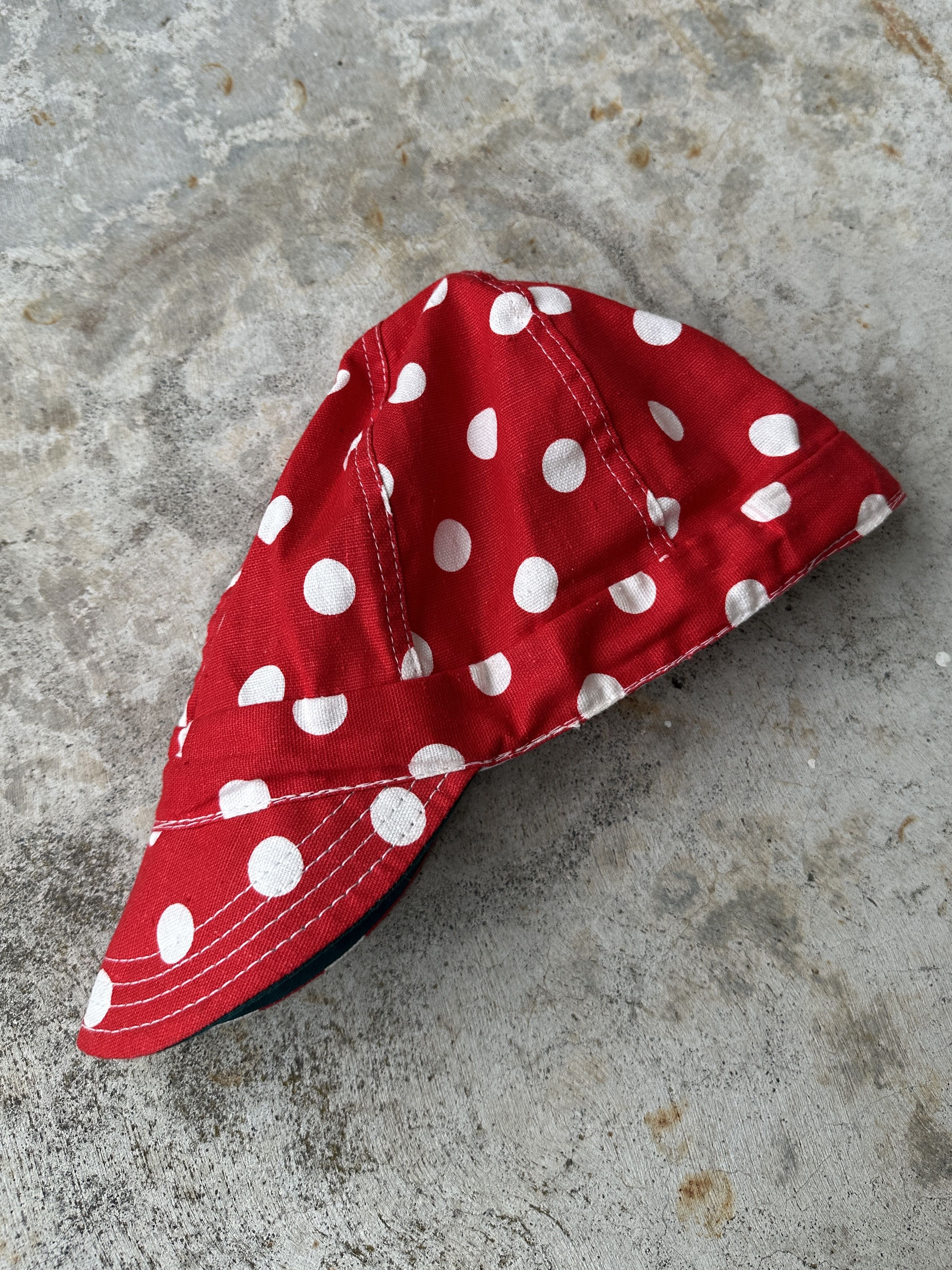 Vintage Vintage 50s Kromer Polka Dot Ball Hat Cap Union Made in USA Size ONE SIZE - 3 Thumbnail