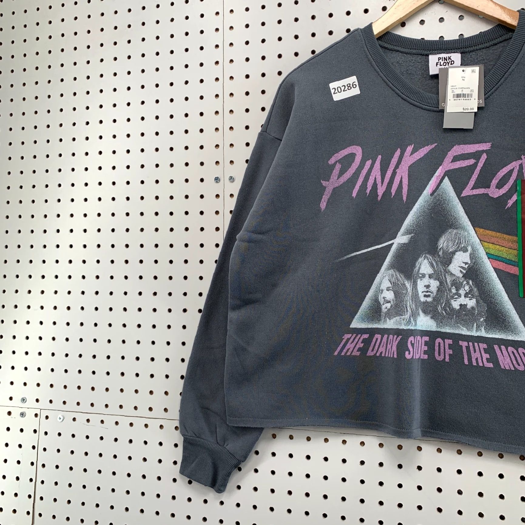 Vintage VINTAGE New Pink Floyd Crewneck Sweatshirt Gray Womens Medium Dark Side MOON 25x22.5 Size M / US 6-8 / IT 42-44 - 3 Thumbnail