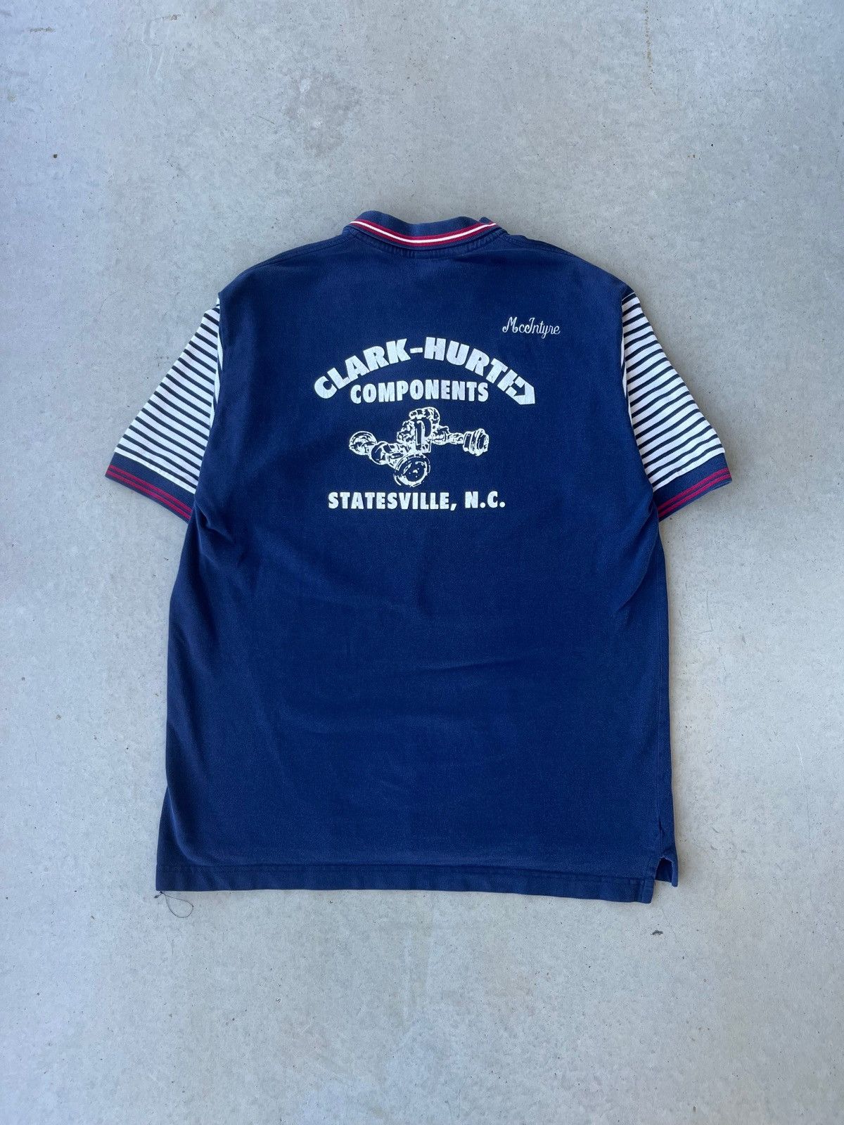 Vintage Vintage Stitched Automobile Work Polo Shirt Size US L / EU 52-54 / 3 - 2 Thumbnail