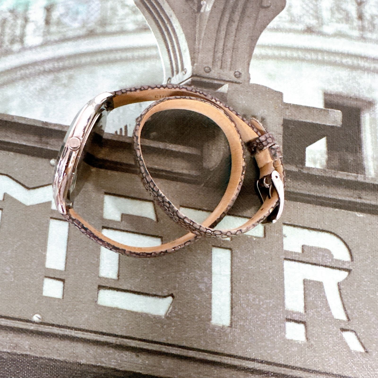 Michael Kors Michael Kors MK2475 Slim Runway Silver-Tone and Leather Wrap Size ONE SIZE - 3 Thumbnail