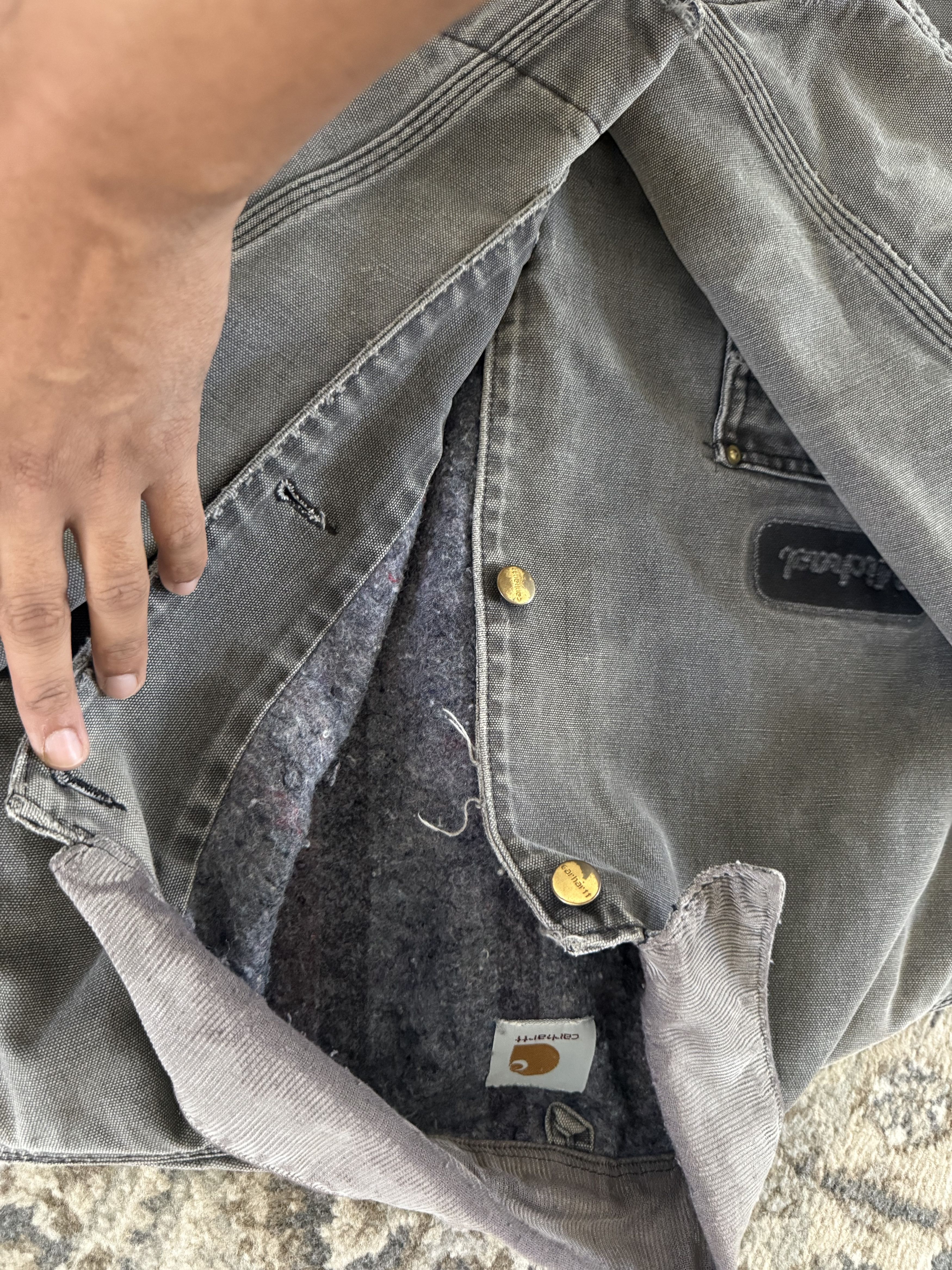 Carhartt Vintage Grey Carhartt Jacket **RARE** Size US L / EU 52-54 / 3 - 7 Thumbnail