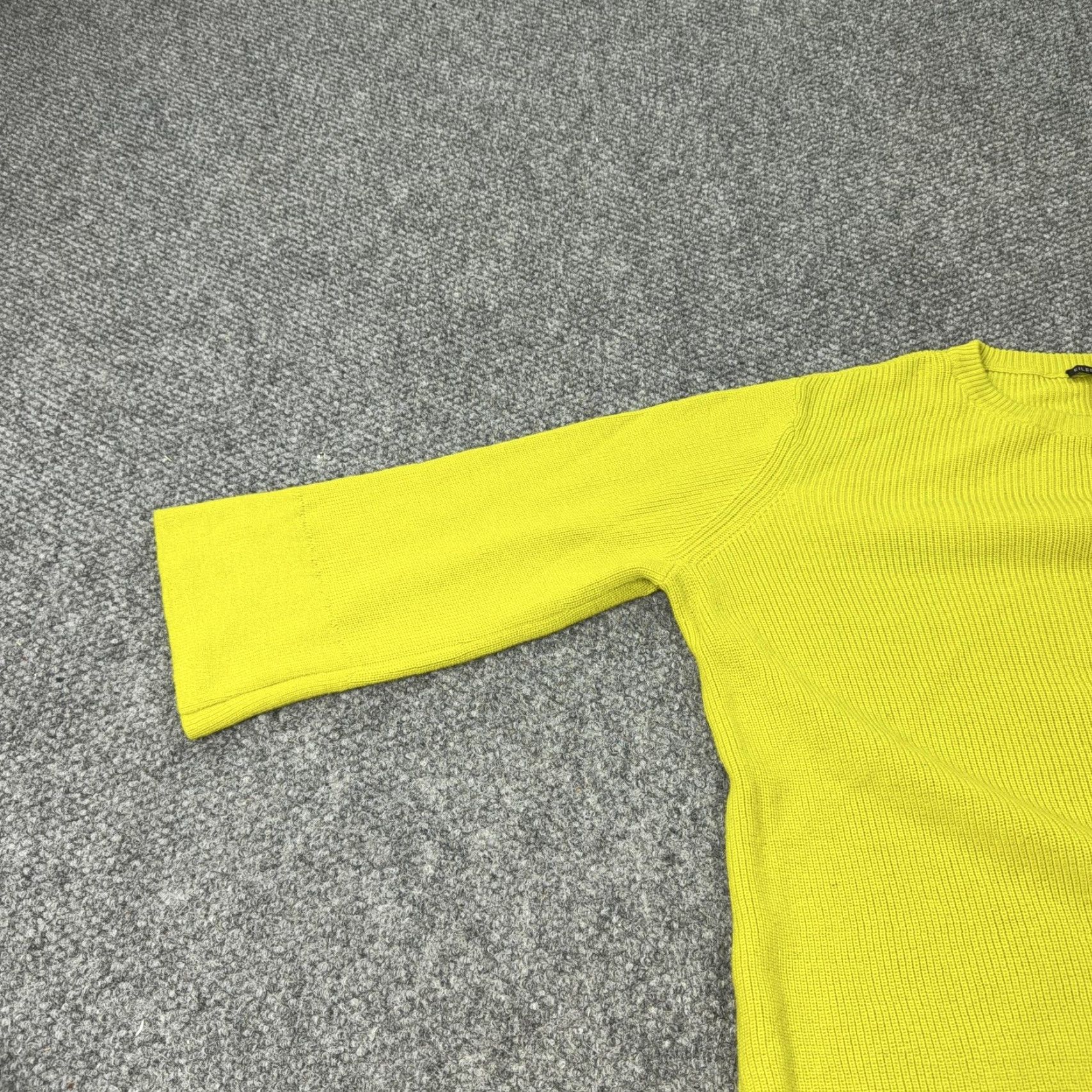 Eileen Fisher Eileen Fisher Sweater Womens Medium Yellow Merino Wool Crewneck Knit Raglan 3/4 Sleeve Pullover Knit's Solid Ribbed Vintage No Size M / US 6-8 / IT 42-44 - 4 Thumbnail