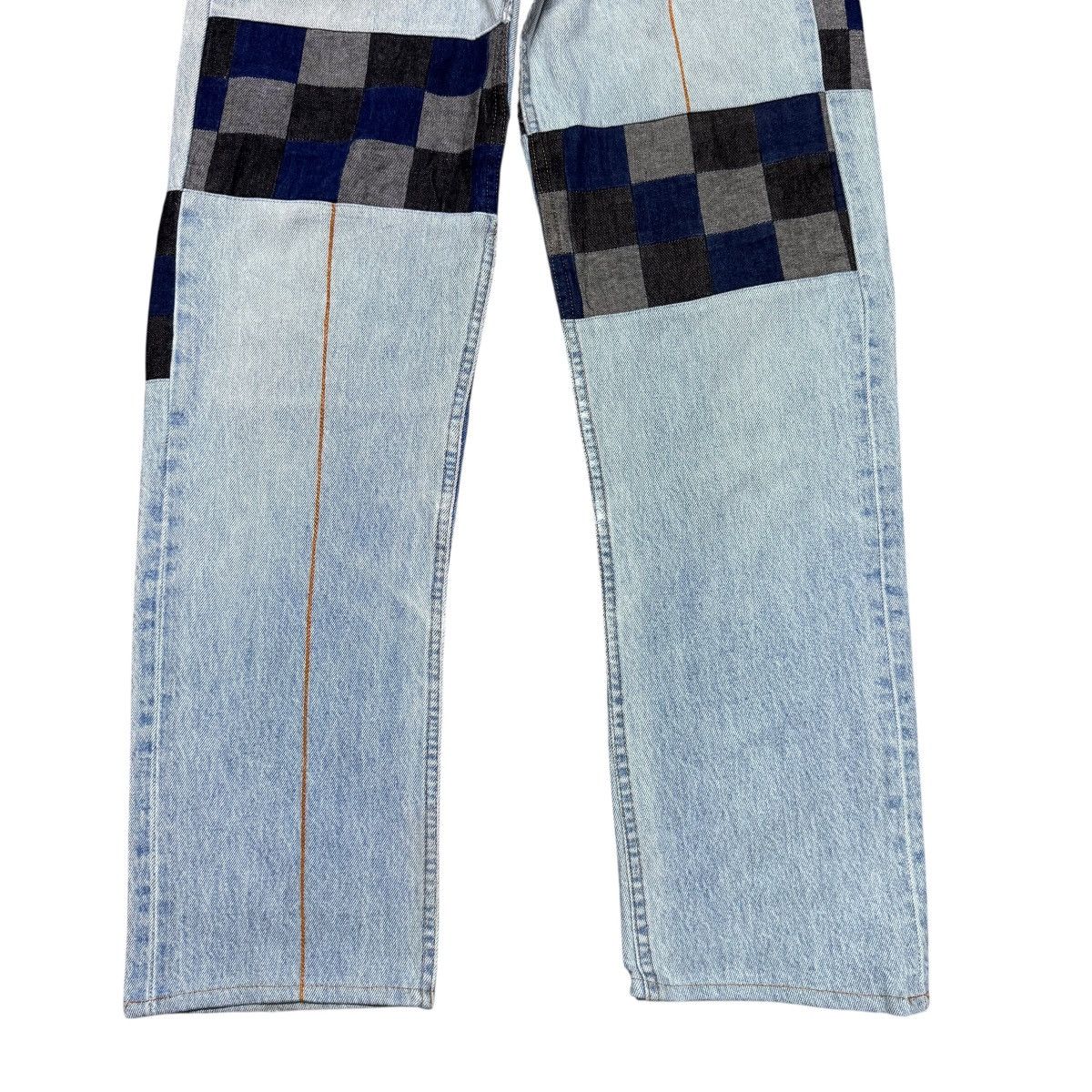 Japanese Brand Vintage Levis 501 Patchwork Jeans Remake By Kalimera Size US 31 - 8 Thumbnail