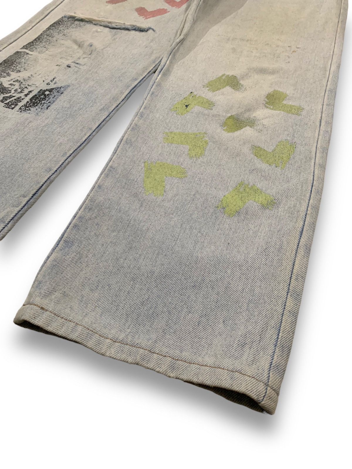 Ocean Pacific Vintage Y2K Ocean Pacific Imprinted Baggy Distressed Jeans Size US 30 / EU 46 - 11 Thumbnail
