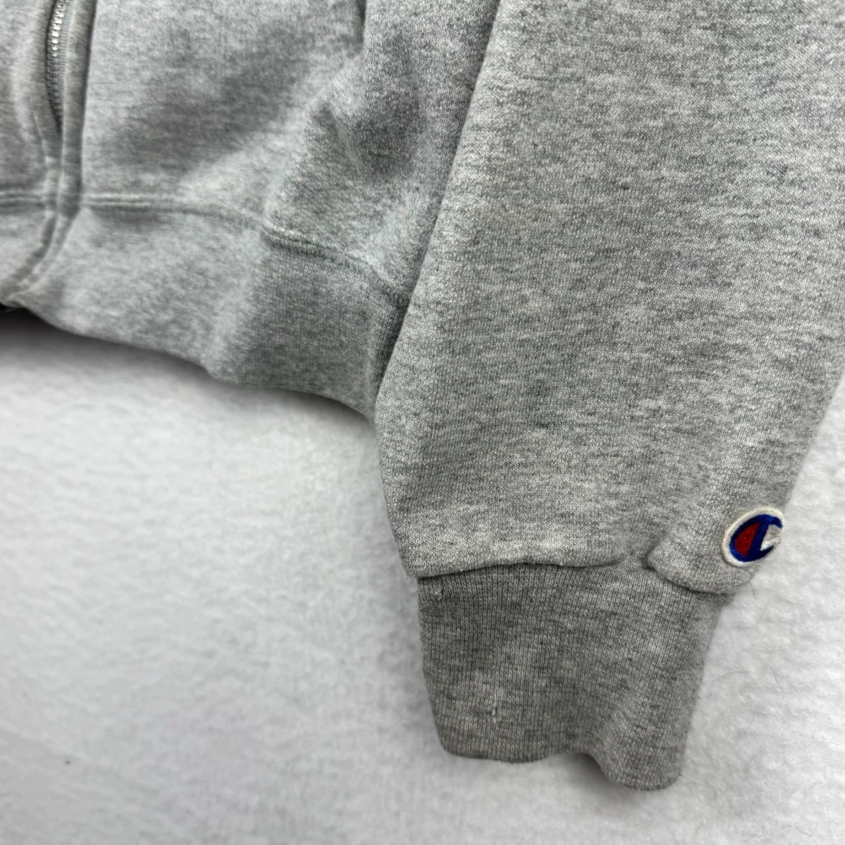 Champion VINTAGE Champion Hoodie North Texas Spell Out Zip Up Gray S Pullover Men Regular Size Small Zip Up Hoodie Jacket Size US S / EU 44-46 / 1 - 6 Thumbnail