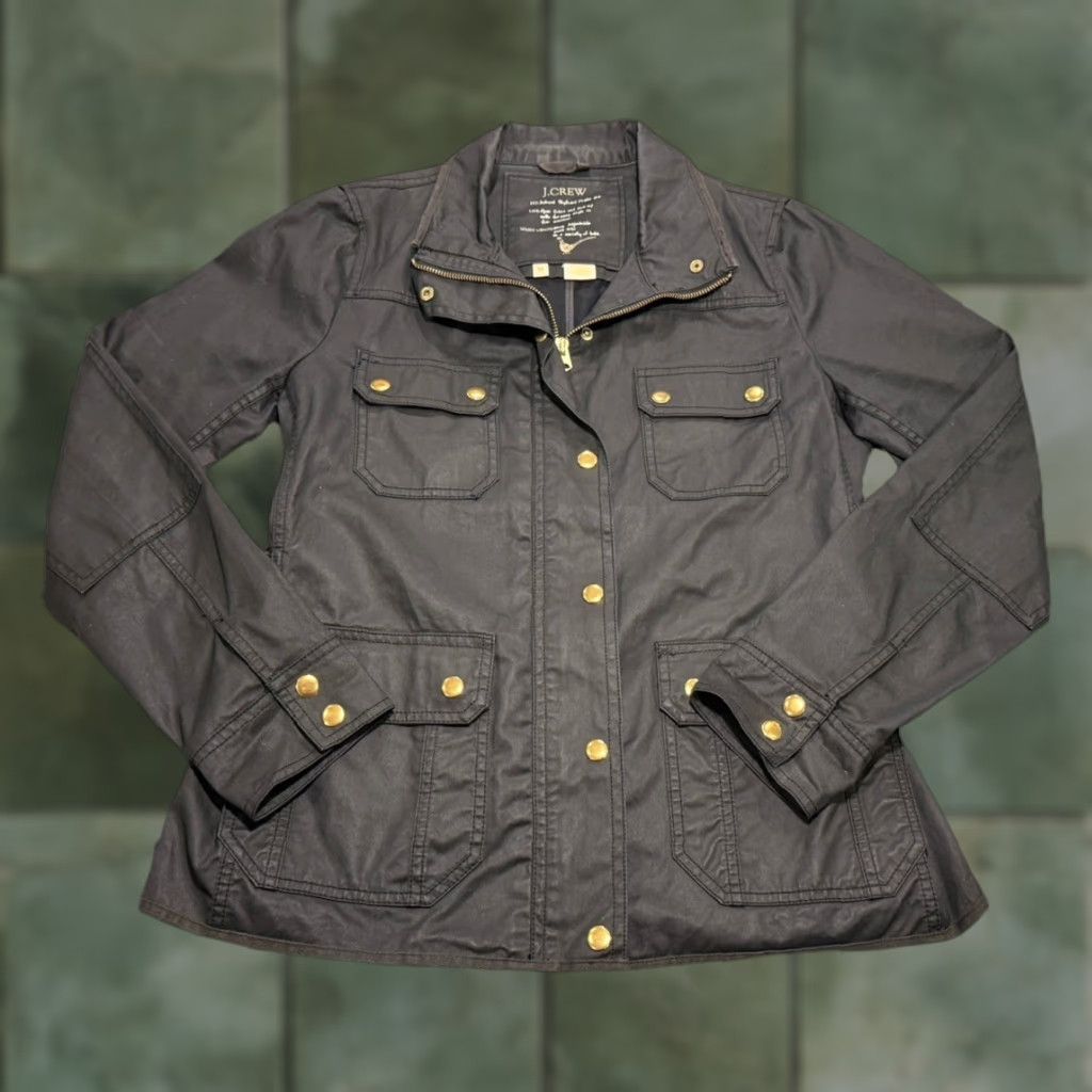 J.Crew J. Crew Relaxed Field Barn Jacket Women M Black Military Utility Preppy Army Size M / US 6-8 / IT 42-44 - 1 Thumbnail